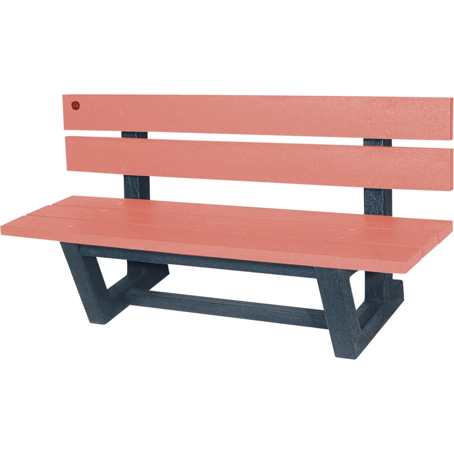 Bancs de parc extérieurs, plastique recyclé, 60" L x 22-13/16" L x 29-13/16" H, séquoia