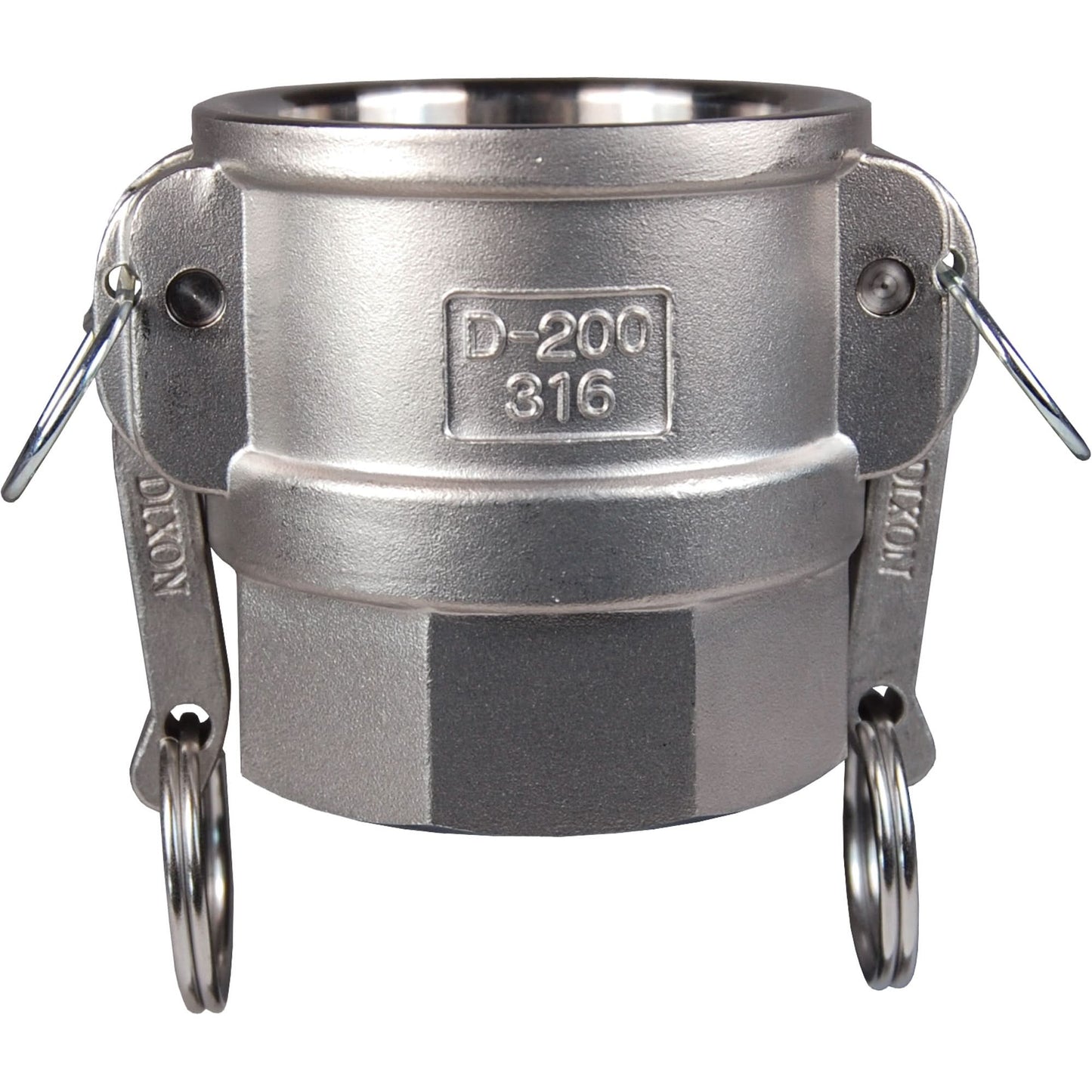 Global Cam & Groove Coupler, Aluminum, Type D, 1-1/2", Female NPT, 250 PSI