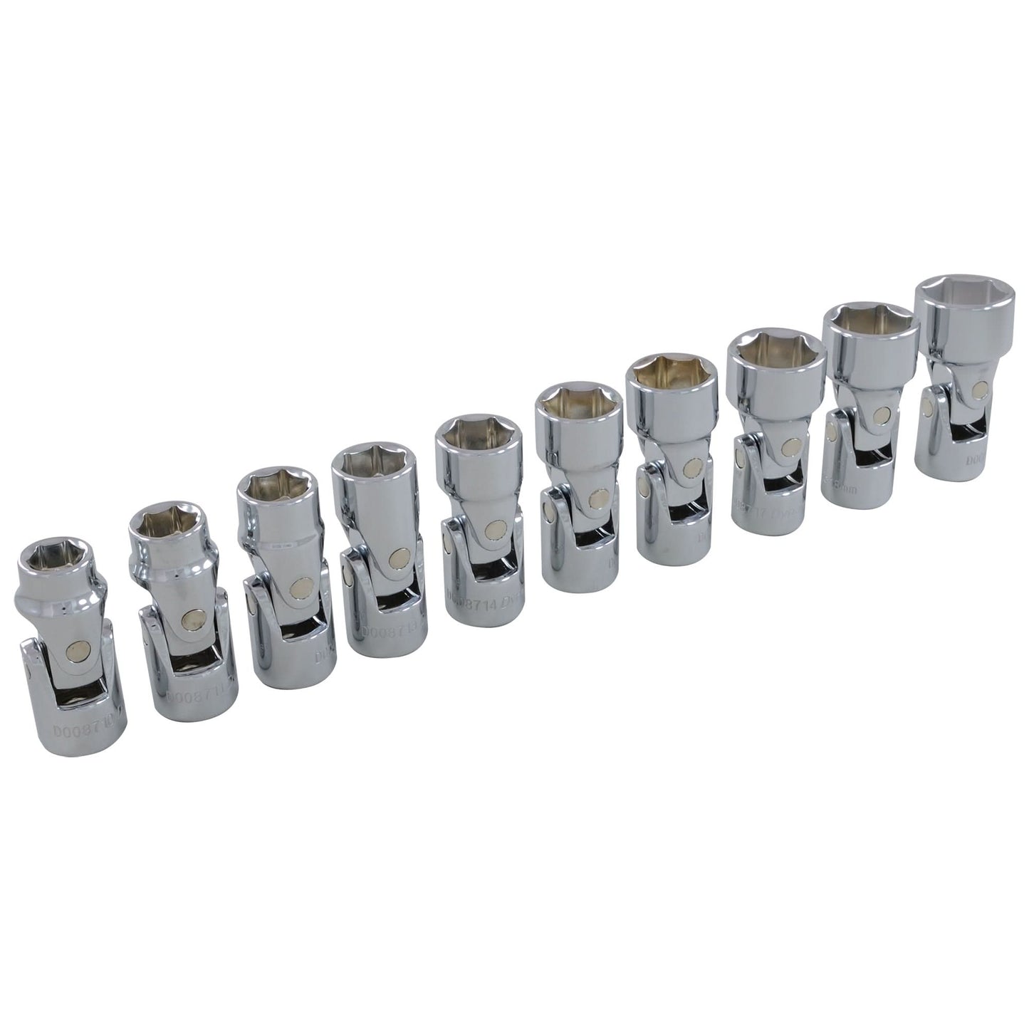 Metric U-Joint Socket Set, 10 Pcs, 3/8" Drive Size