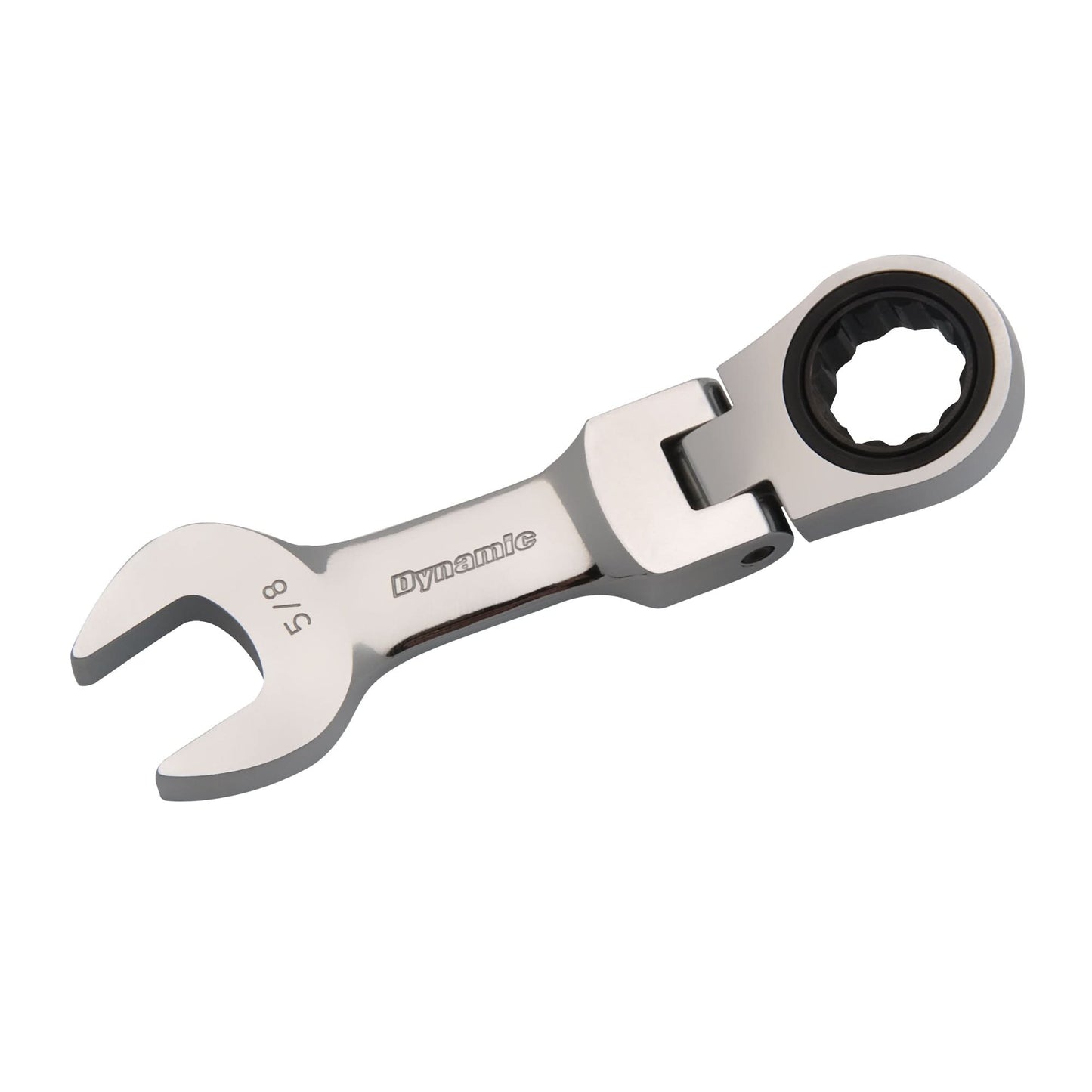 SAE Stubby Flex-Head Ratcheting Wrench