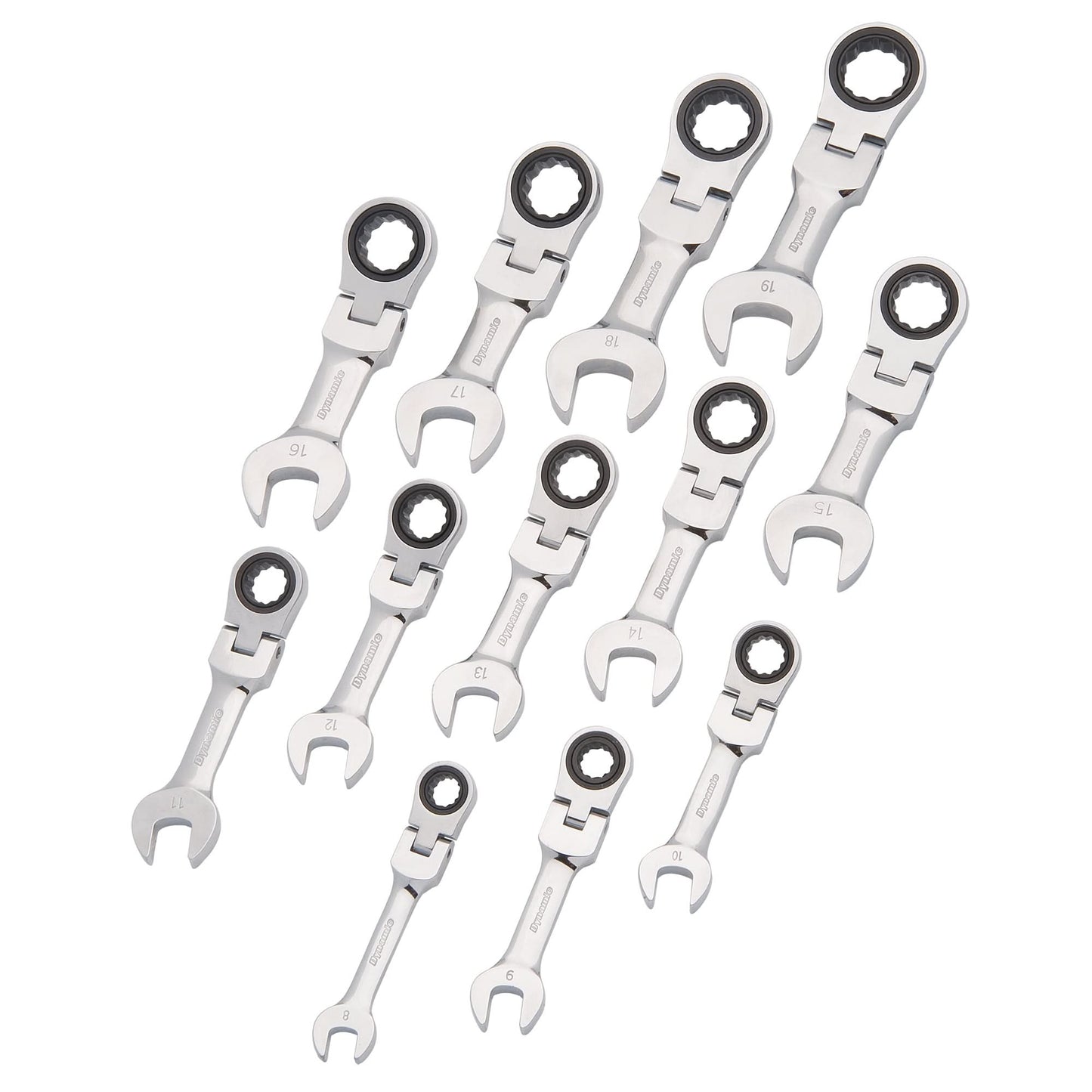 Stubby Wrench Set, Combination, 12 Pieces, Metric