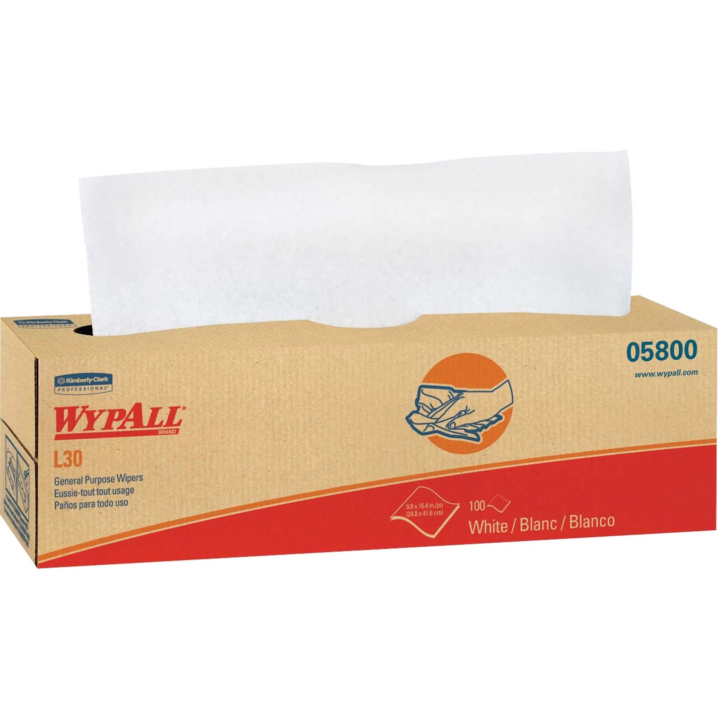 WypAll® L30 General Purpose Towels, All-Purpose, 16-2/5" L x 9-4/5" W