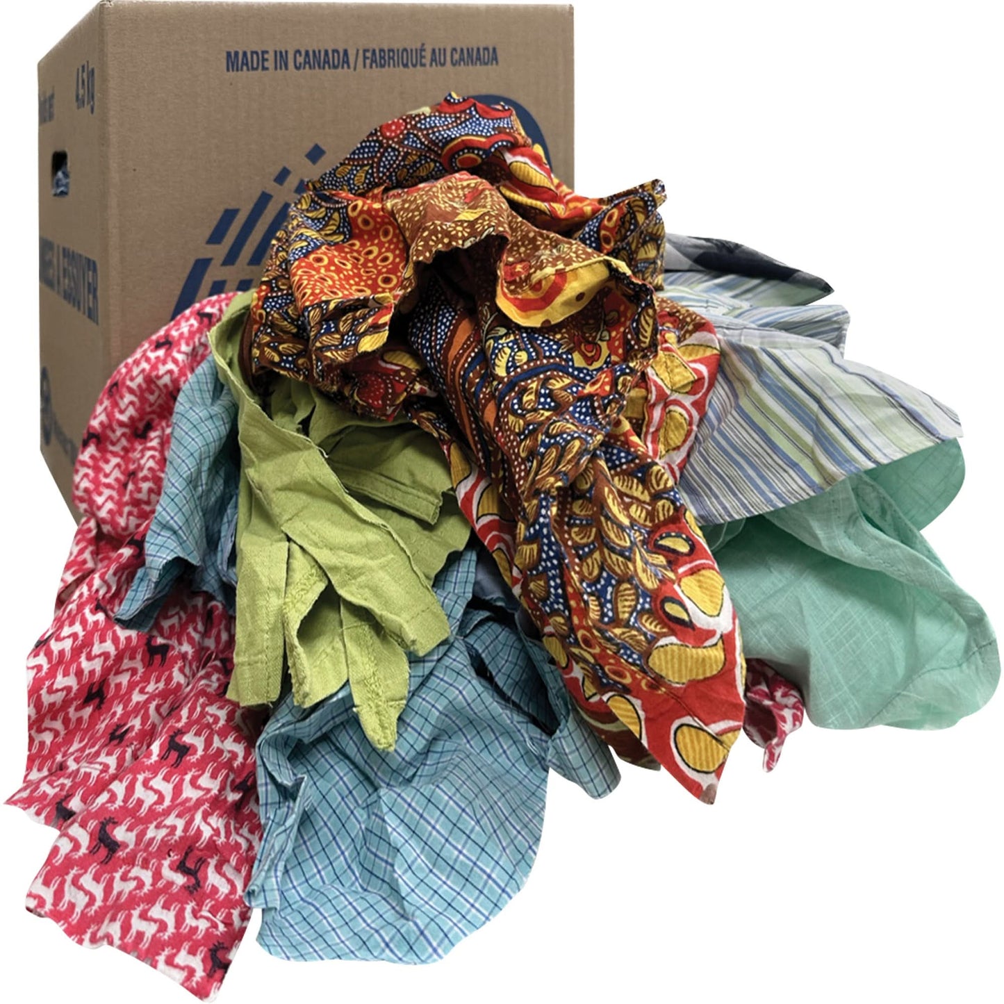 Wiper Rags, Mix Colours, 10 lbs.