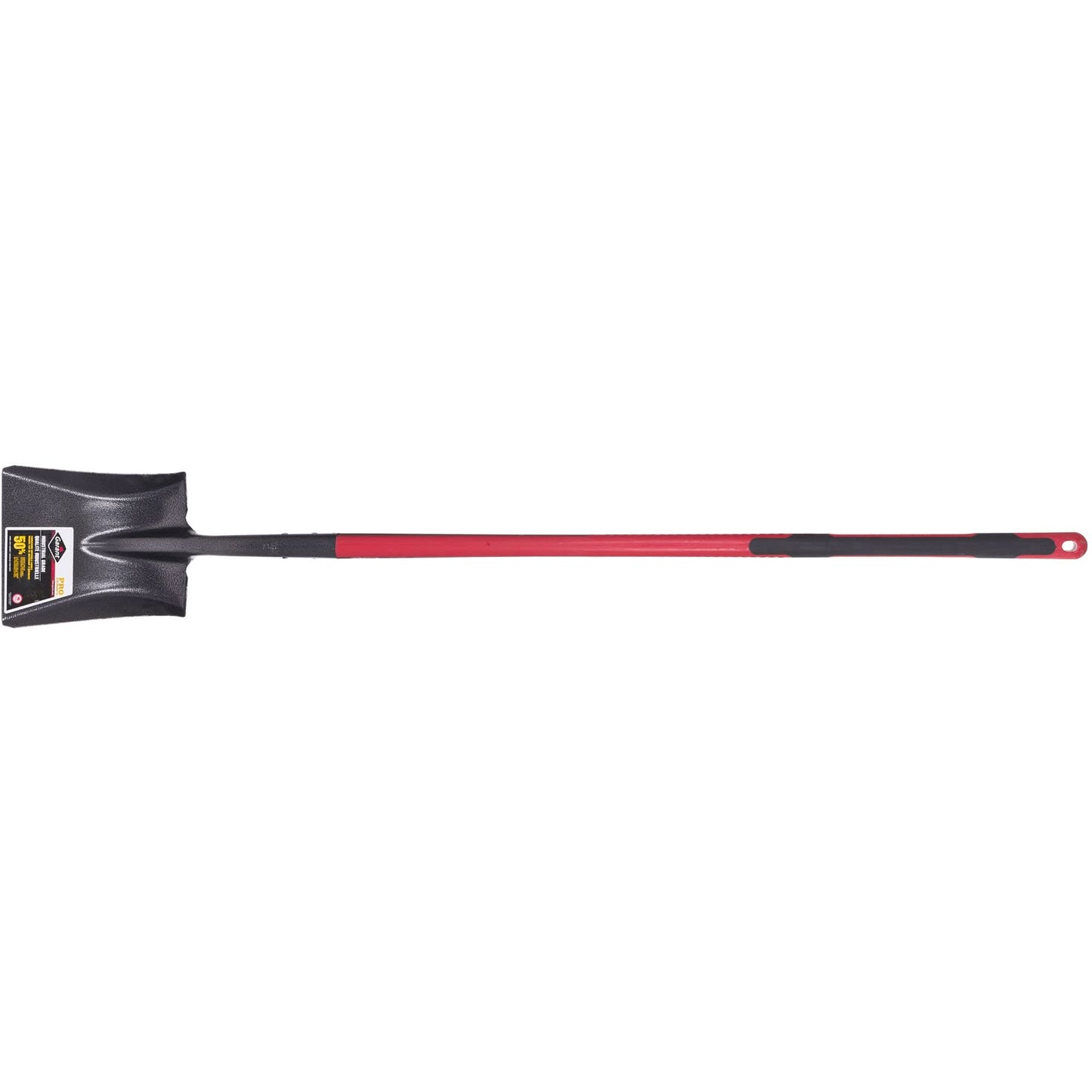 Pro™ Square Point Shovel, Fibreglass, Tempered Steel Blade, Straight Handle, 48" Long