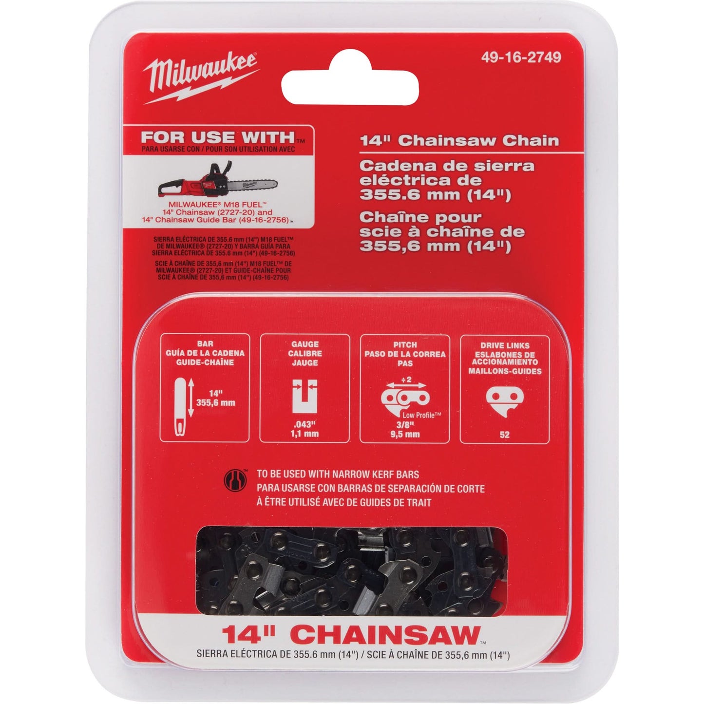 14" Chain for Chainsaw