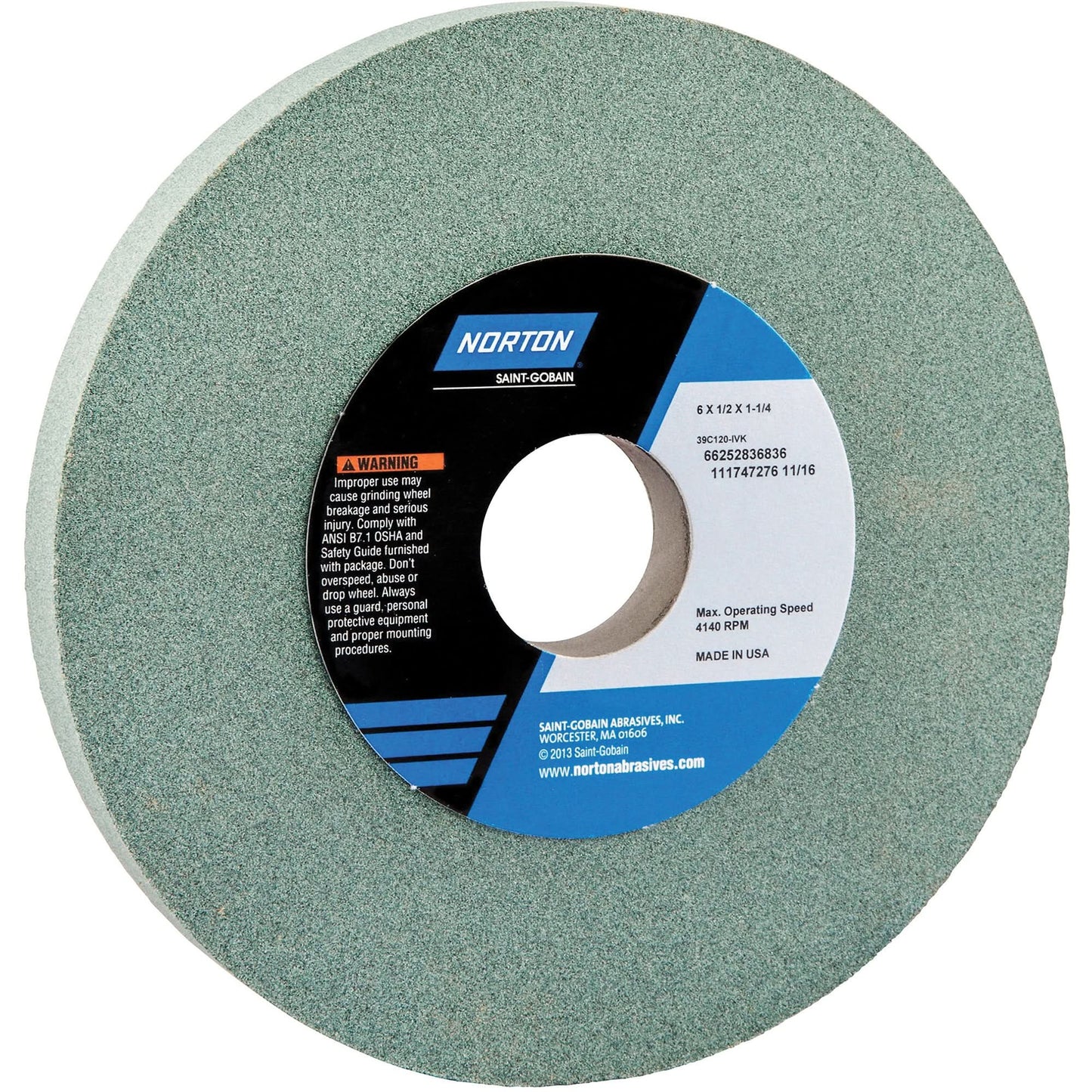 Tool Room Wheel, Type 01, Silicon Carbide, 6" x 1/2"