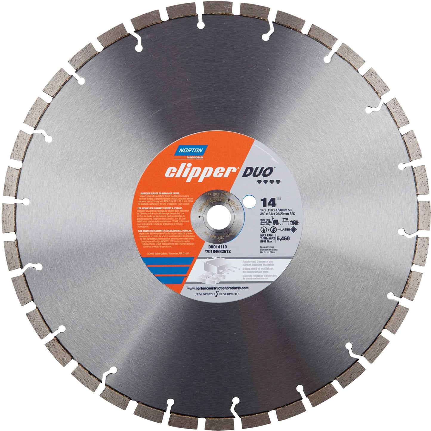 Clipper® Duo Segmented Saw Blade