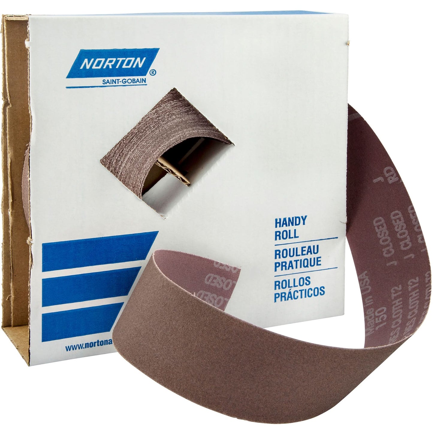Metalite® Sanding Roll, Aluminum Oxide, 2" W x 150' L, 220 Grit