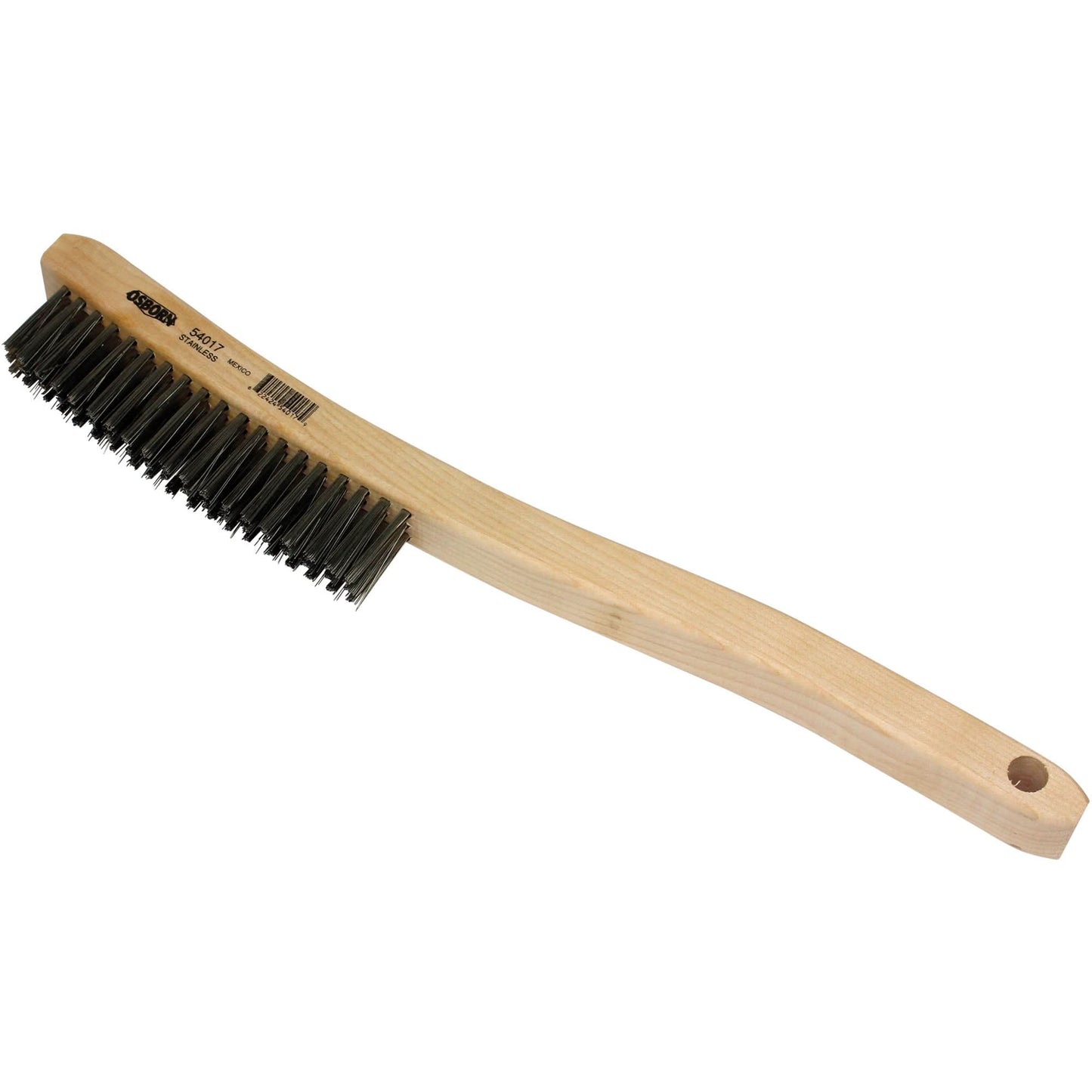 Scratch Brush, Stainless Steel, 3 x 19 Wire Rows, 13-11/16" Long