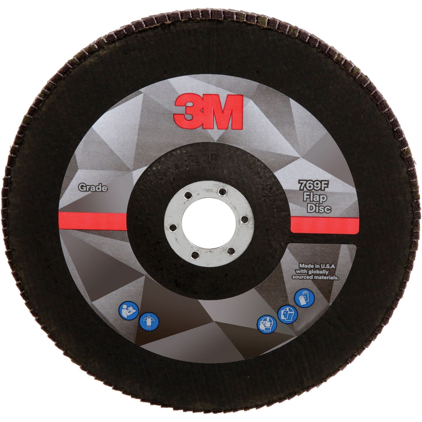 769F Quick Change Flap Disc, 7" x 7/8", Type 27, 40+ Grit, Aluminum Oxide/Ceramic