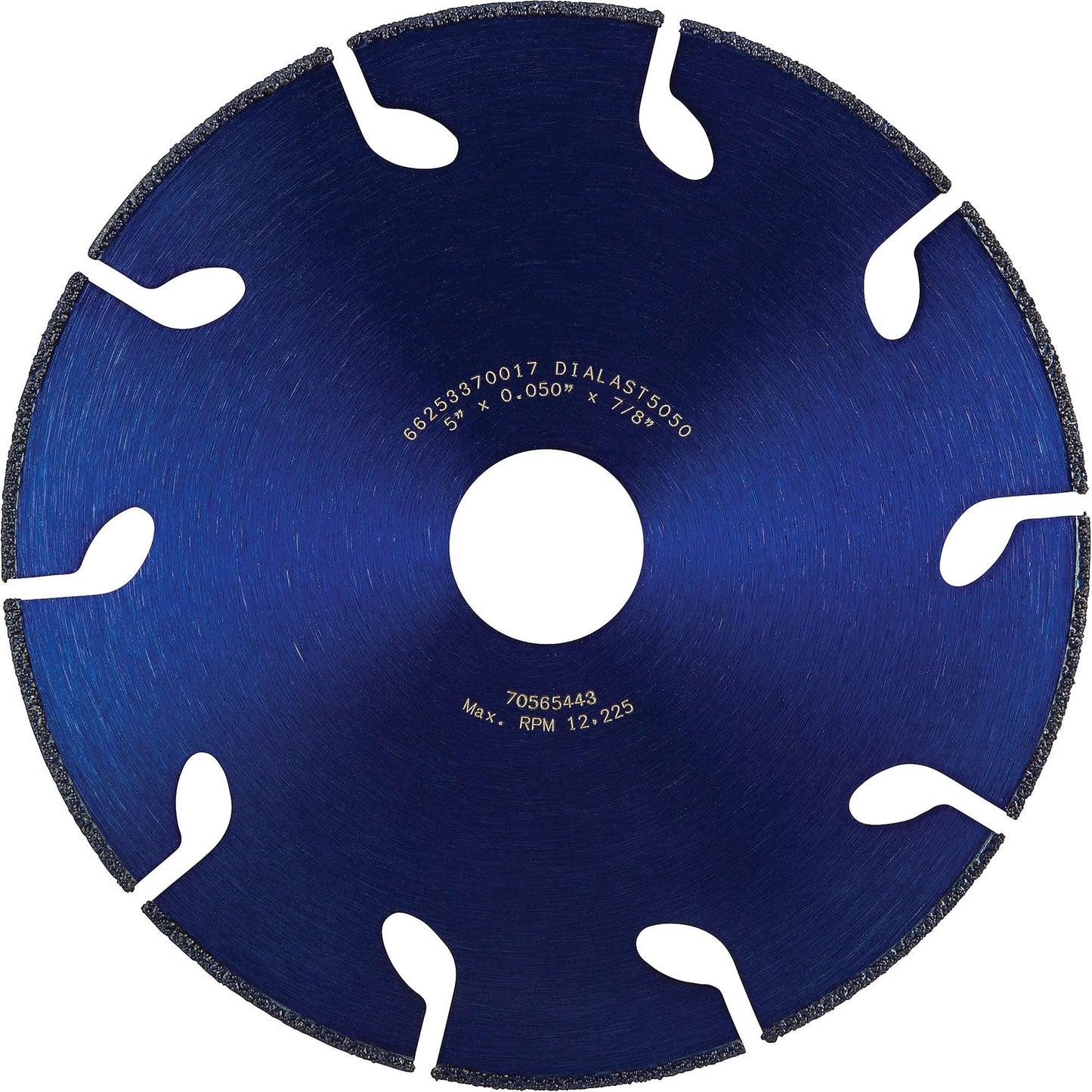Dialast RightCut™ Cut-Off Wheel, 5" x 0.05", 7/8" Arbor, Type 01/41, Diamond, 12225 RPM