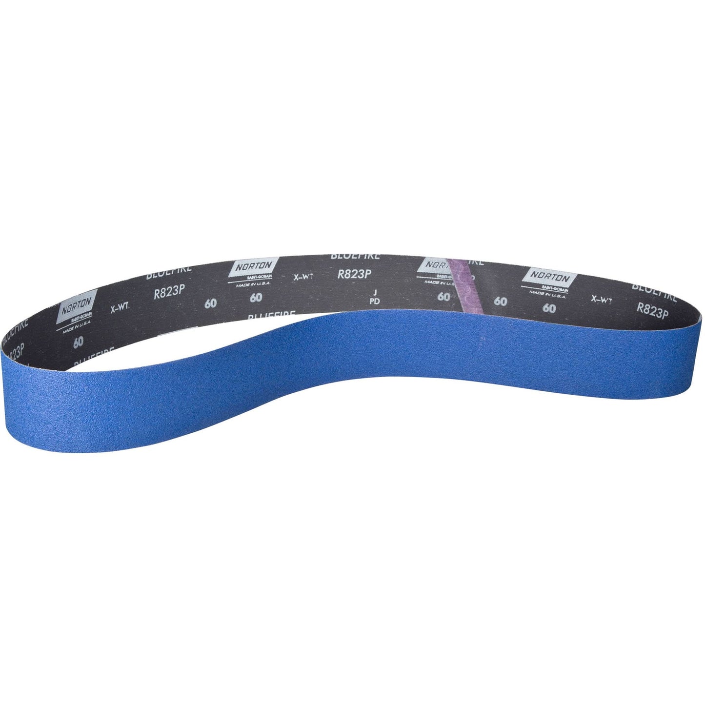 BlueFire® Narrow Benchstand Sanding Belt, 2-1/2" W x 60" L, Zirconia Alumina, 120 Grit