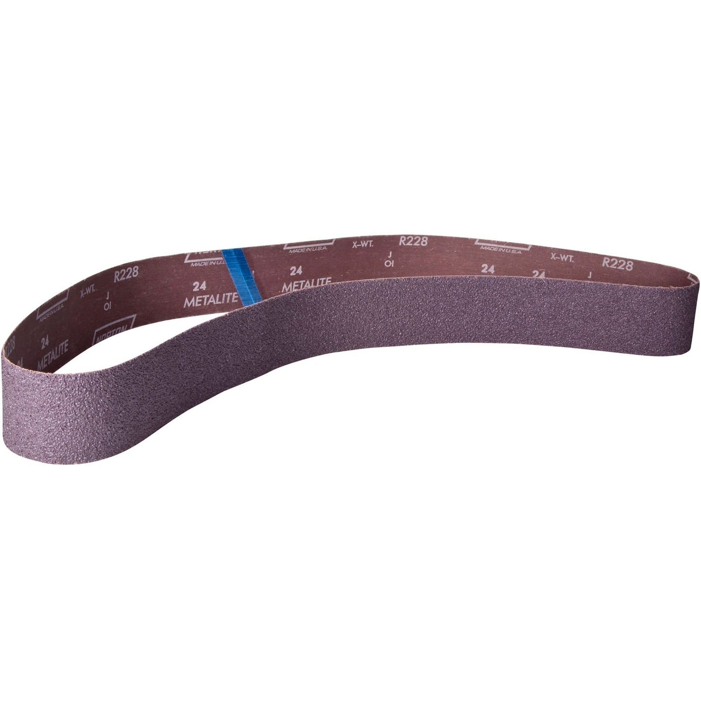 Metalite® Narrow Benchstand Sanding Belt, 4" W x 54" L, Aluminum Oxide, 80 Grit