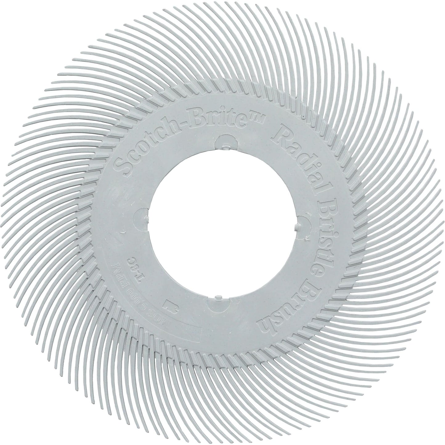 Scotch-Brite™ Type C Precision Radial Bristle Brush PN-RB without Adapter, Ceramic, 120+ Grit, 6" Dia.