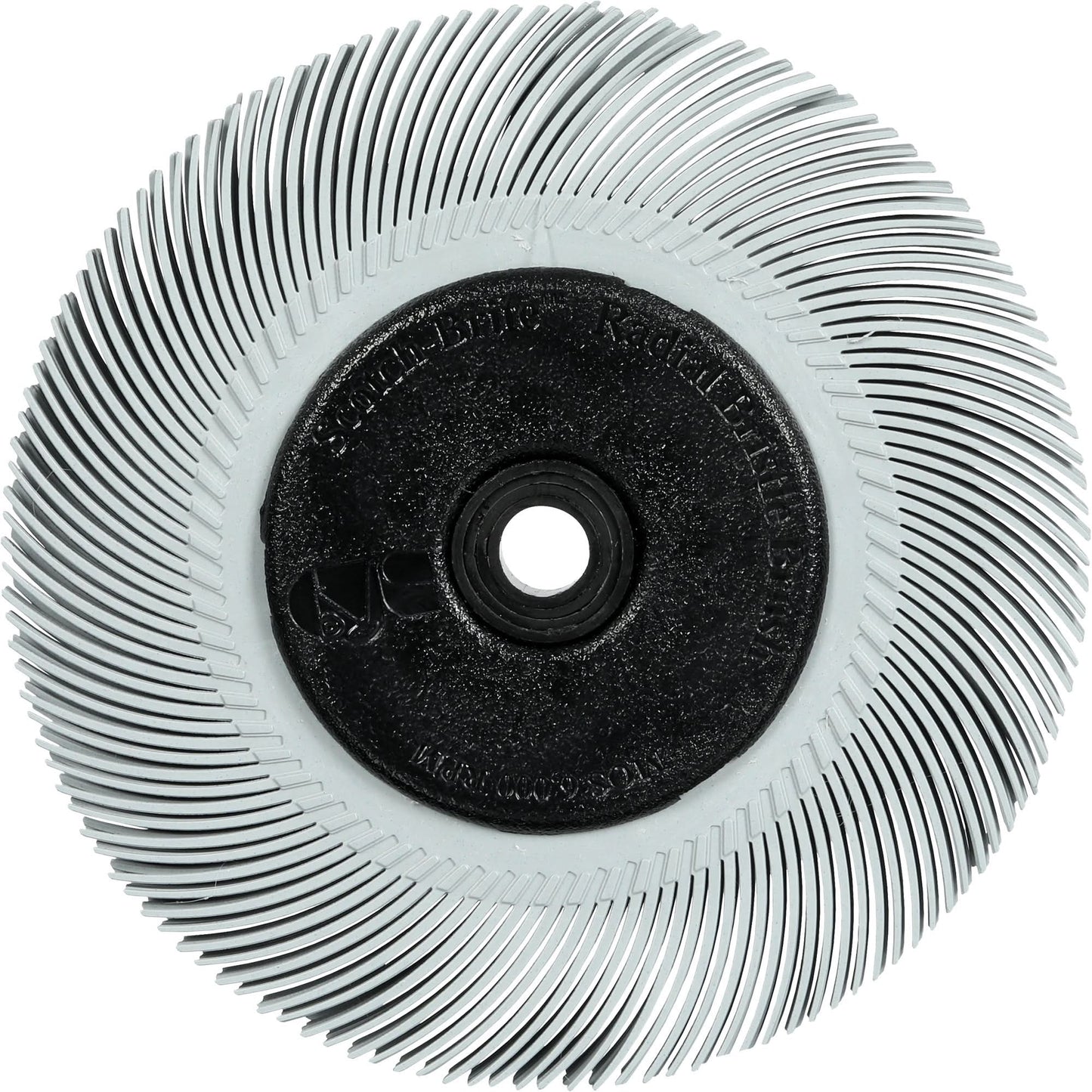 Scotch-Brite™ Type C Precision Radial Bristle Brush PN-RB with Flange, Ceramic, 120+ Grit, 7-5/8" Dia.