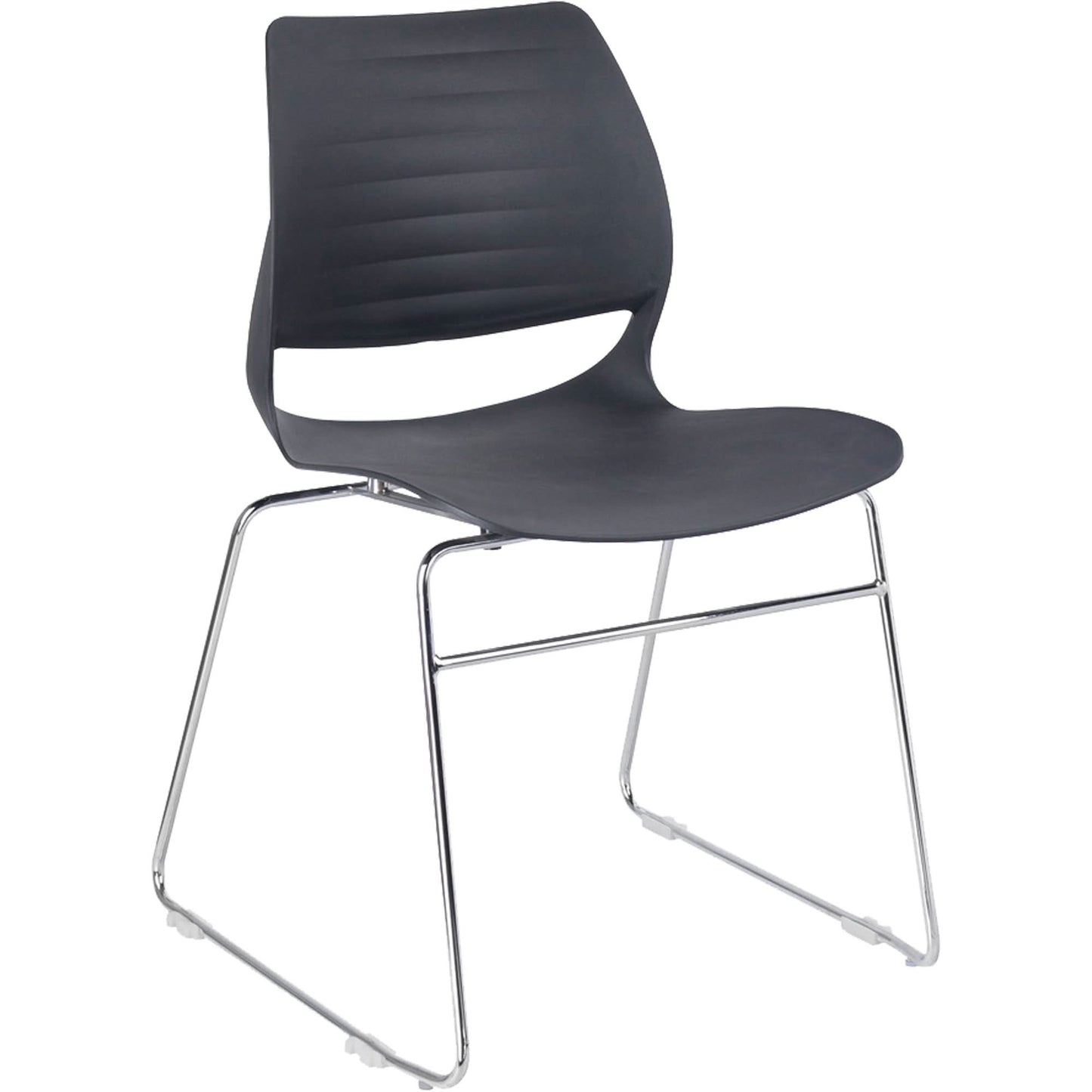 Stacking Chairs, Polypropylene, 32" High, 250 lbs. Capacity, Black