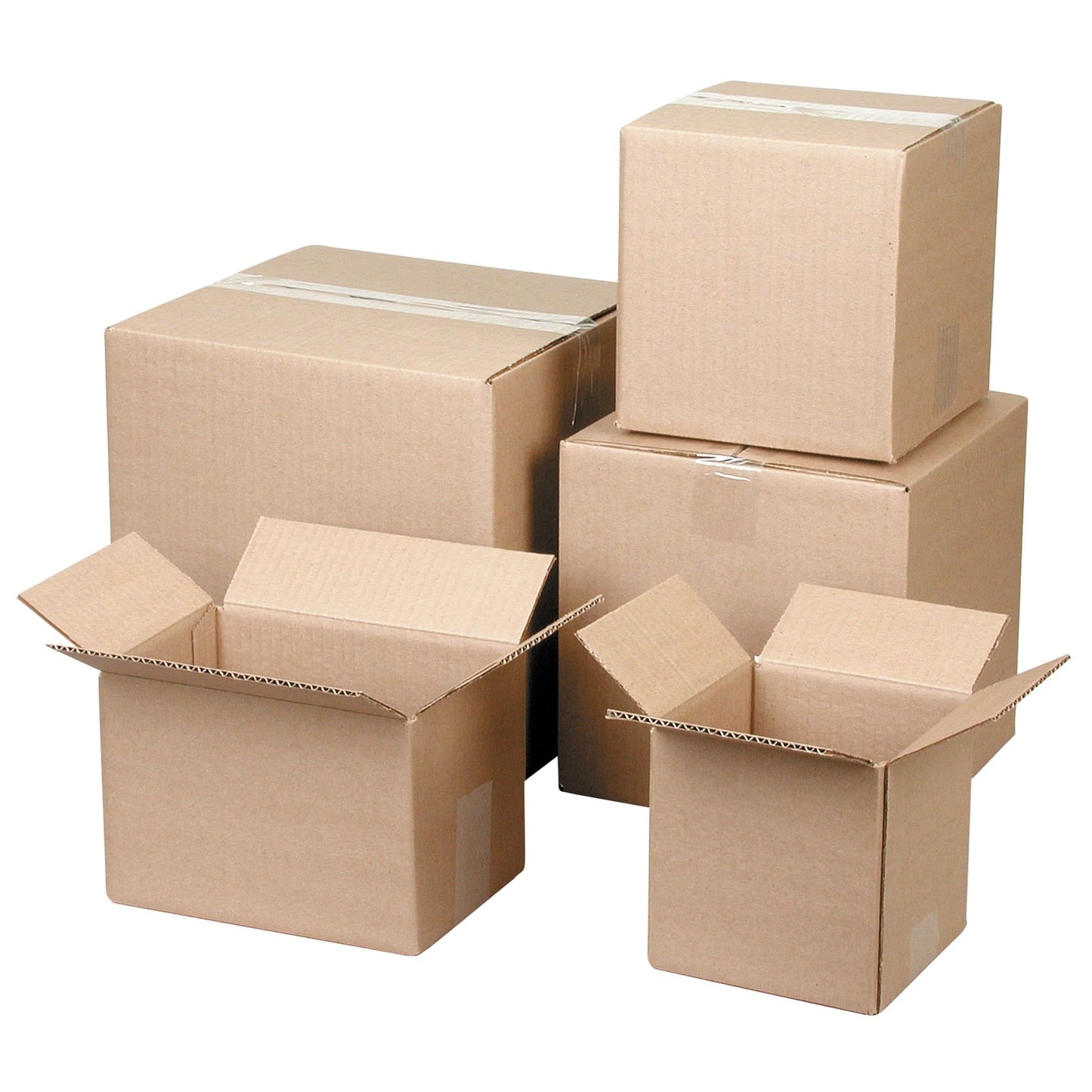 Corrugated Box, 12" L x 12" W x 12" H, Flute C