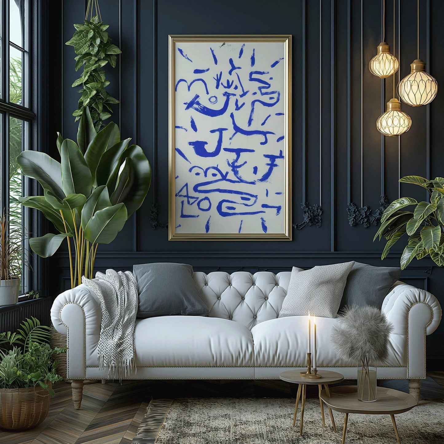 Paul Klee - Creeper and Climber Print: Vintage Mid-Century Modern Abstract Art