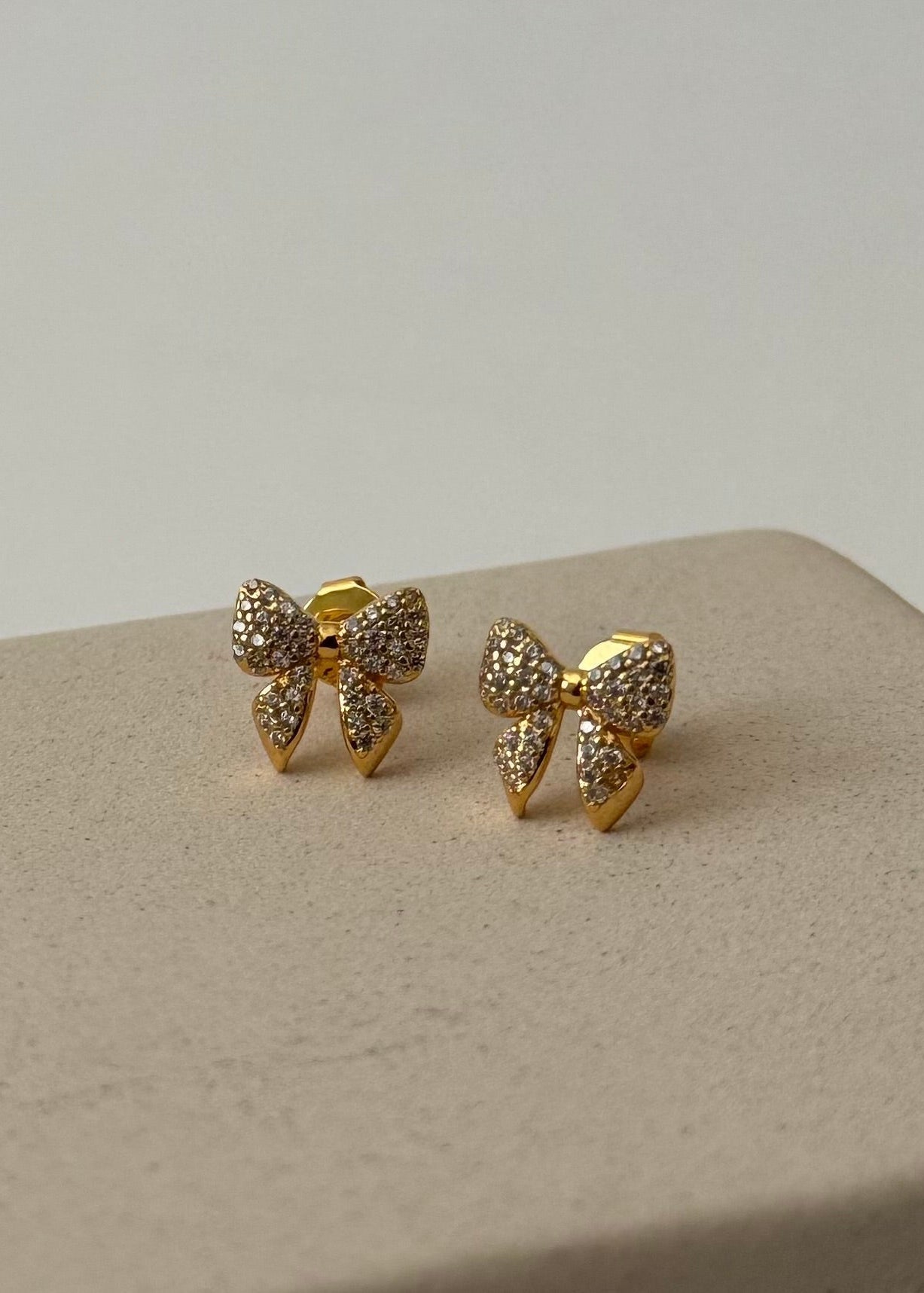 Pavé Bow Studs