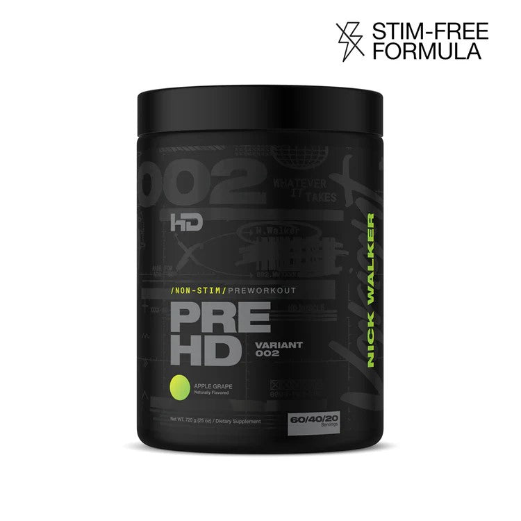 Pre HD Preworkout - Apple Grape (Non stimulating)