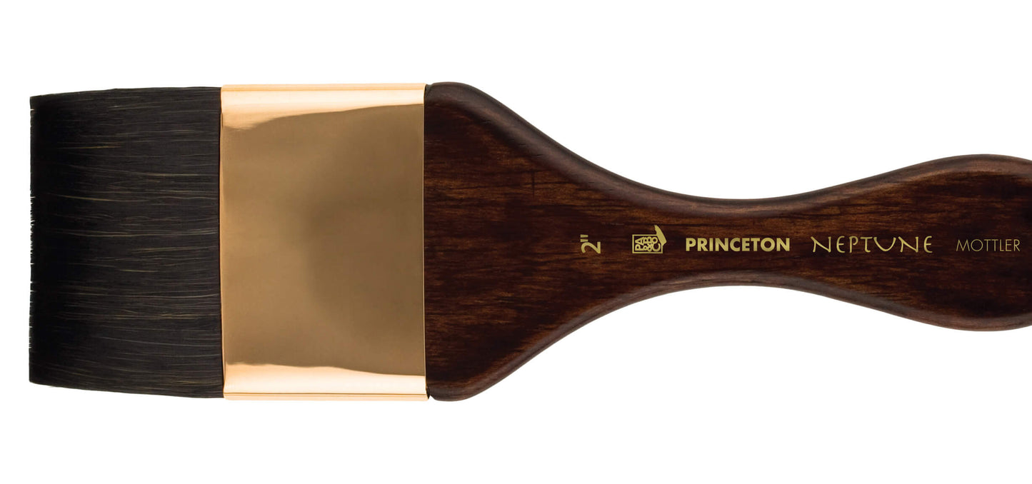 Princeton - Neptune Synthetic Squirrel - Short Handle - Mottler (Super Wash)