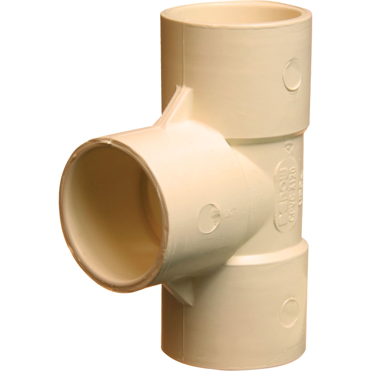 Flowguard Gold® Tee Fitting, Sanitary, CPVC, 2"