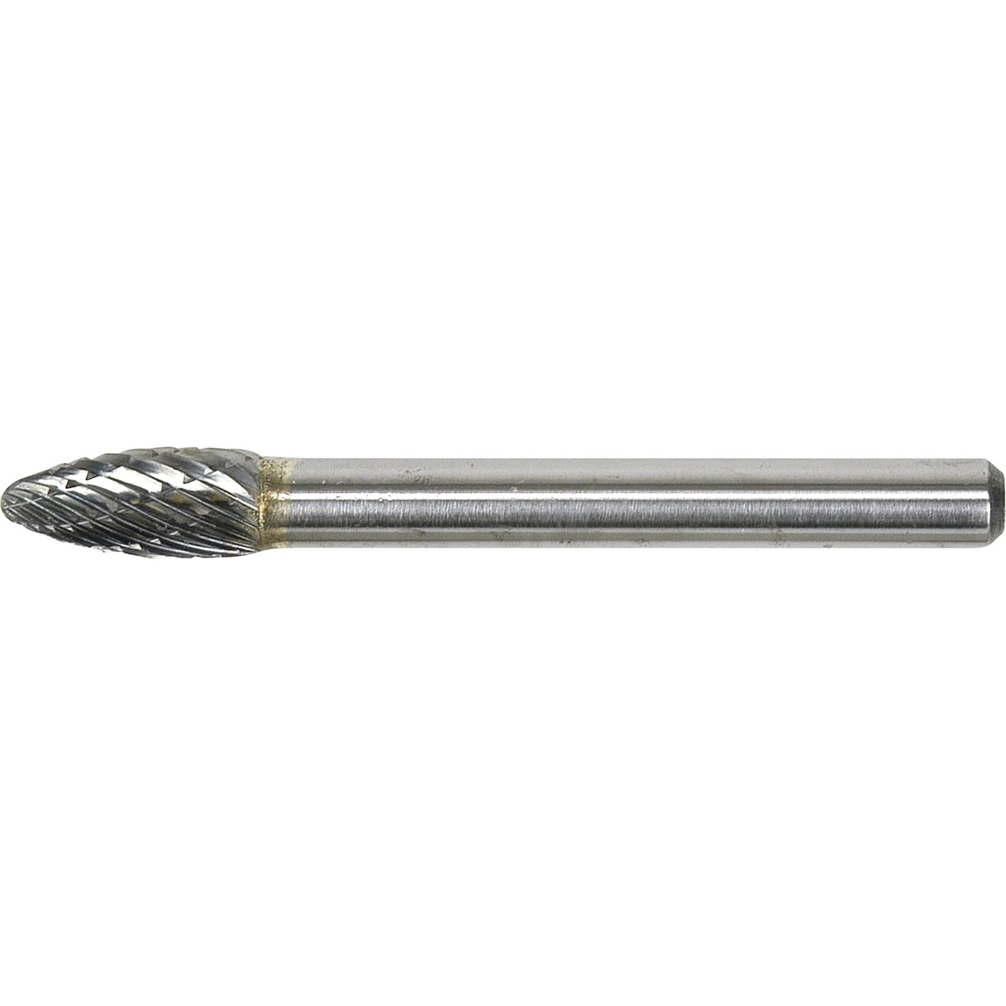 Solid Carbide Burr, SH-1, 1/4" Dia., 1/4" Shank, 5/8" Depth of Cut