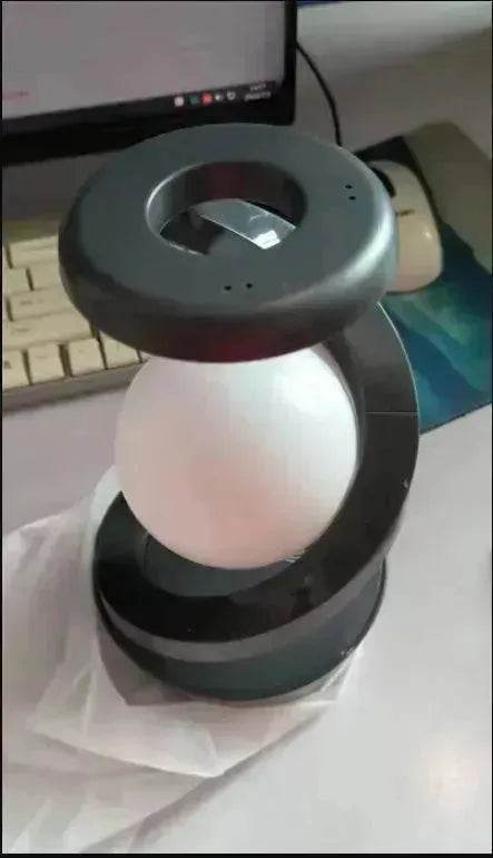 Rotating Moon Desk Night Light Wireless Phone Charging LED Night Light Decorative Desktop Night Lamp Motion Sensor Night Light