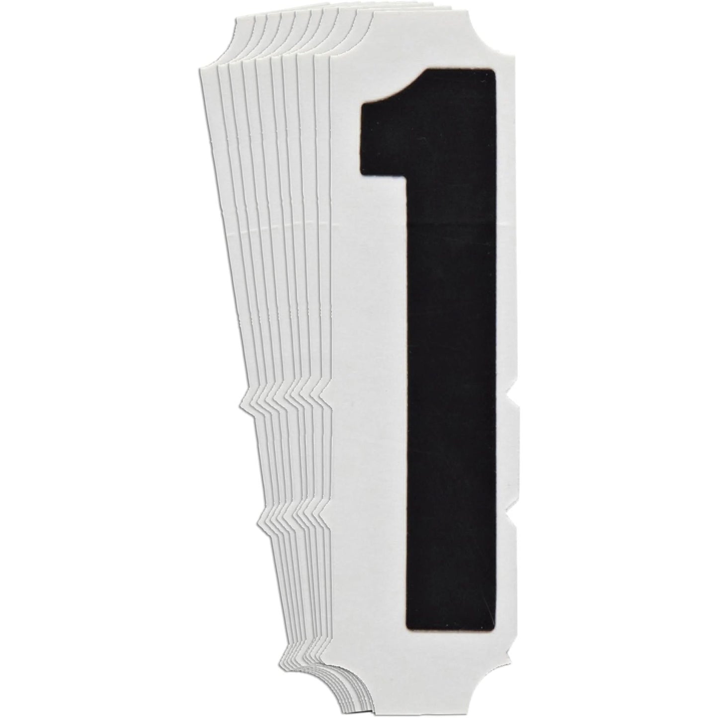 Quick-Align® Individual Gothic Number and Letter Labels, 1, 6" H, Black