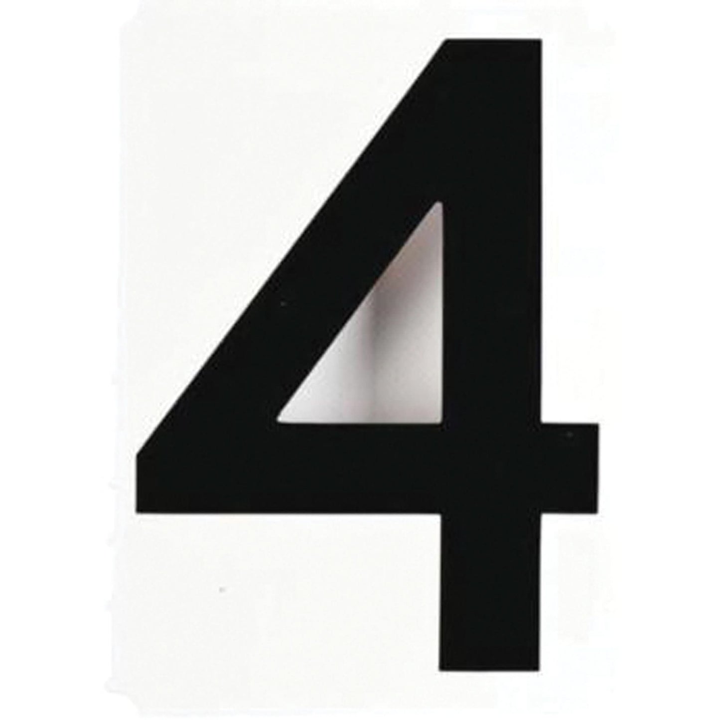 Quick-Align® Individual Gothic Number and Letter Labels, 4, 6" H, Black