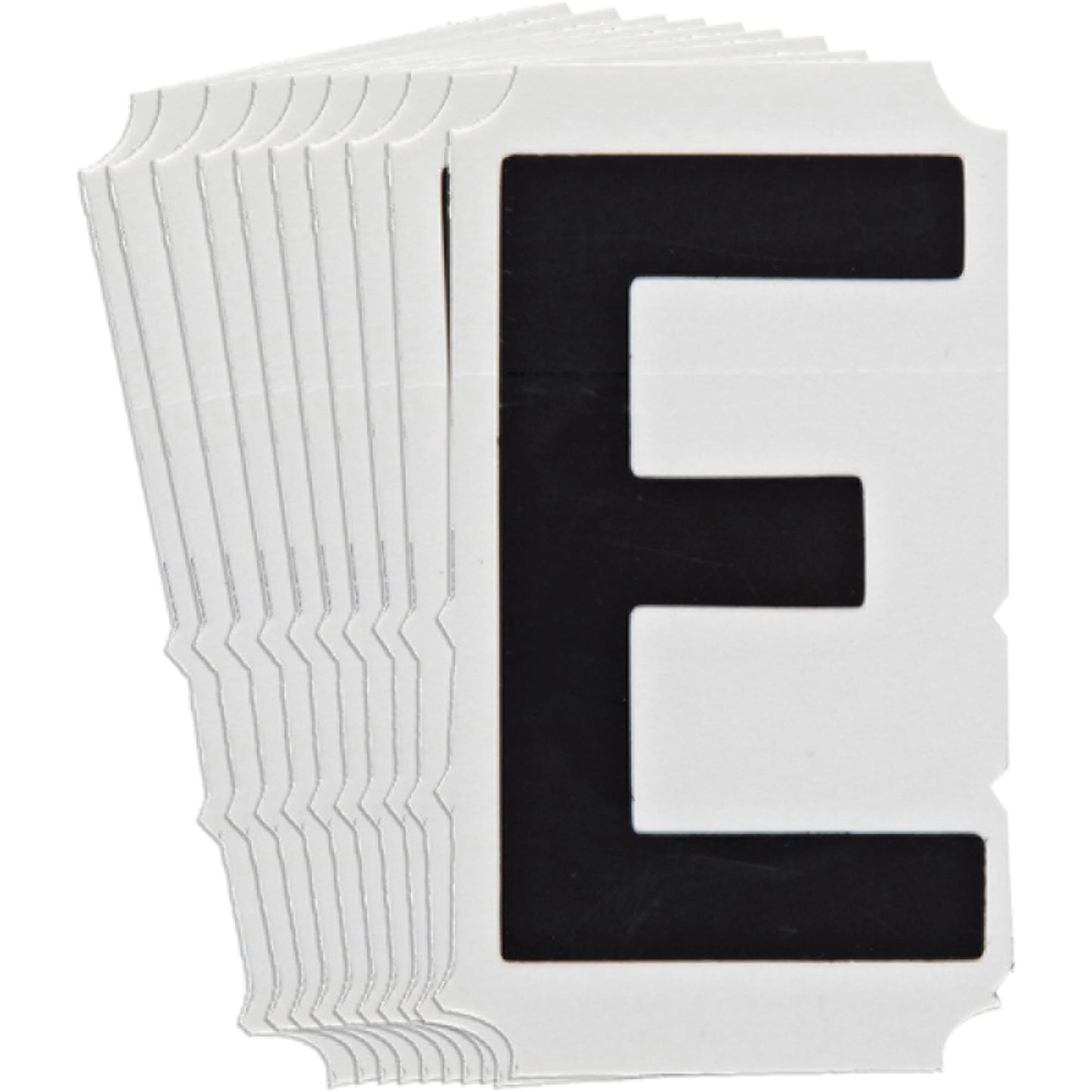 Quick-Align® Individual Gothic Number and Letter Labels, E, 6" H, Black