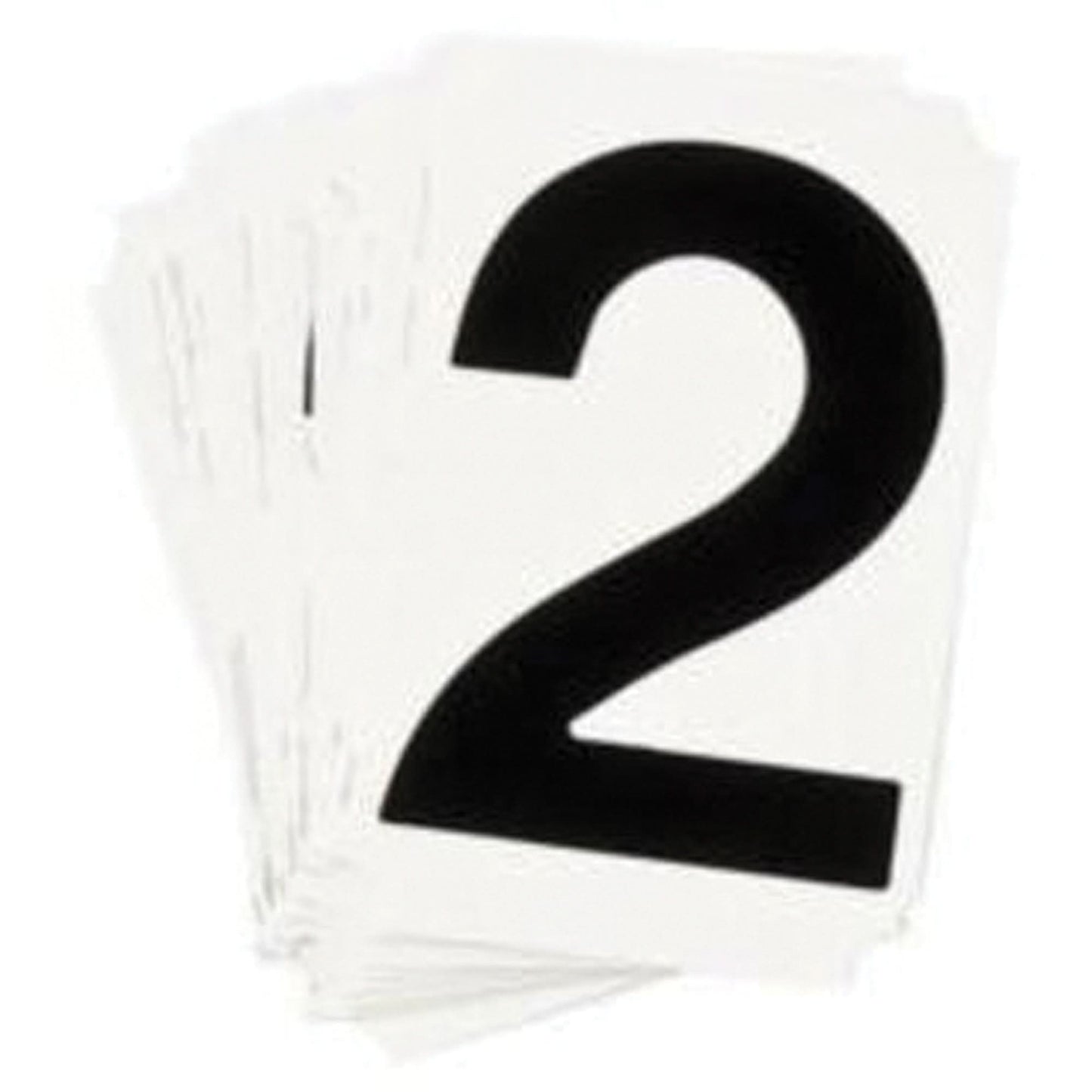 Quick-Align® Individual Number and Letter Labels, 2, 1" H, Black
