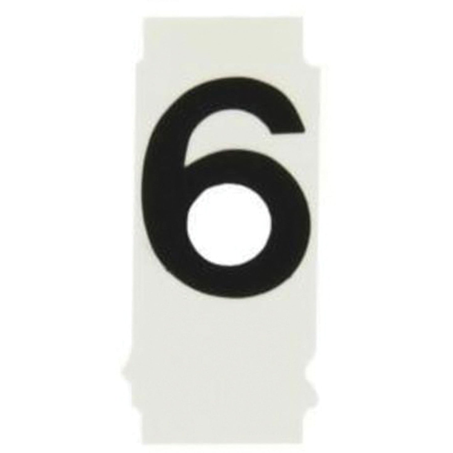 Quick-Align® Individual Number and Letter Labels, 6, 1" H, Black