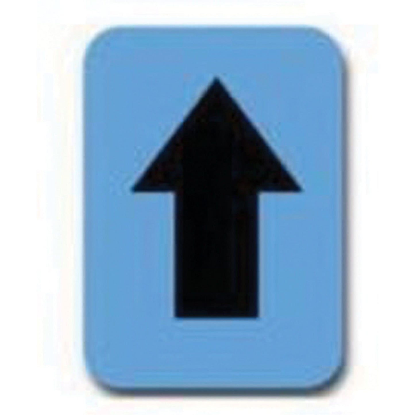 Quick-Align® Individual Number and Letter Labels, Arrow Symbol, 2" H, Black