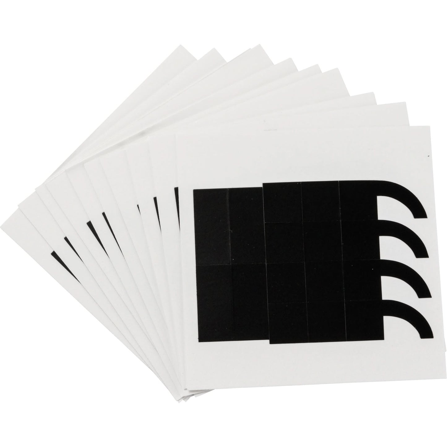 Quick-Align® Individual Number and Letter Labels, Assorted Punctuation, 4" H, Black