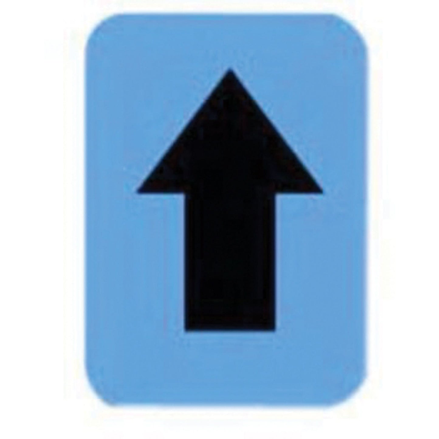 Quick-Align® Individual Number and Letter Labels, Arrow Symbol, 3" H, Black