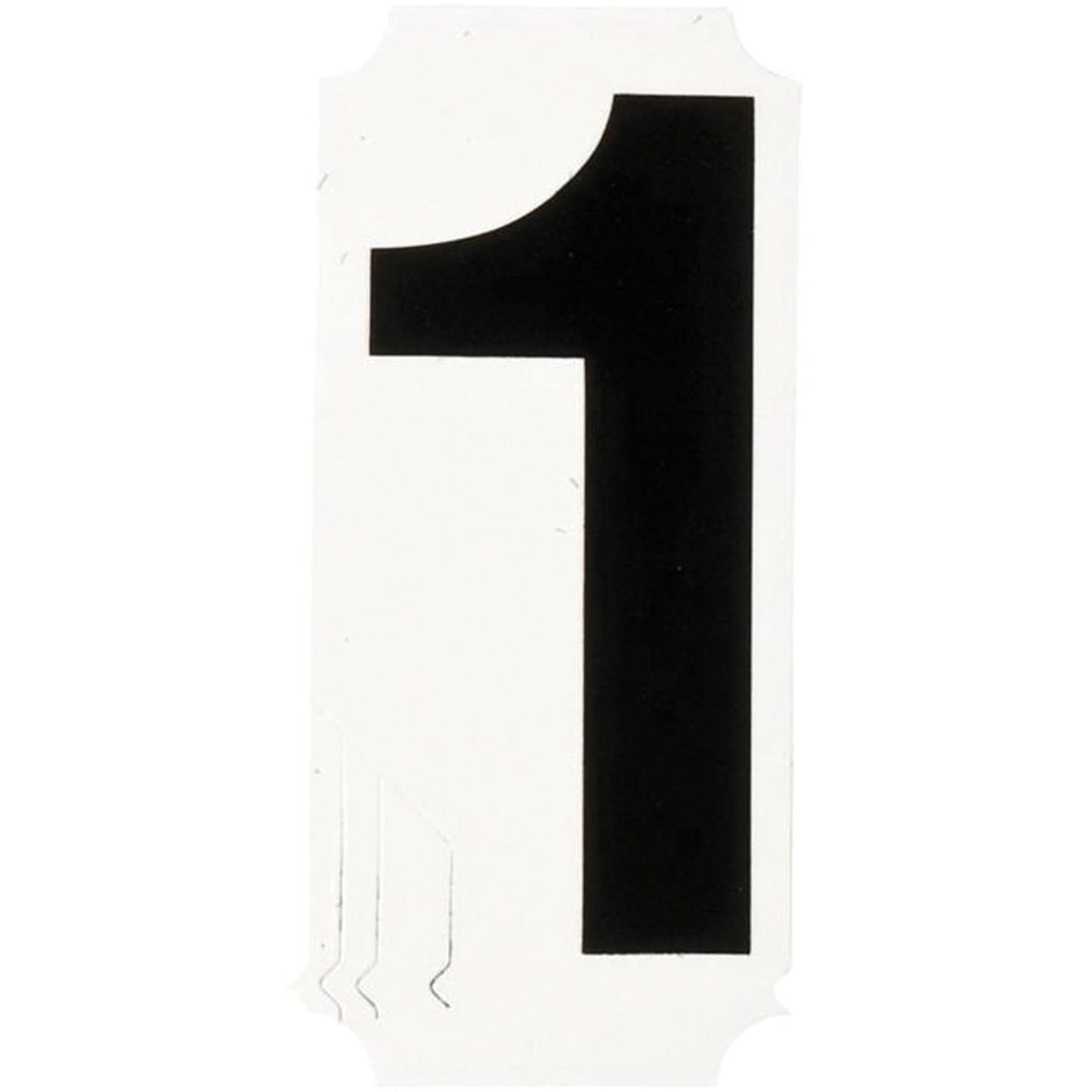 Quick-Align® Individual Number and Letter Labels, 1, 4" H, Black