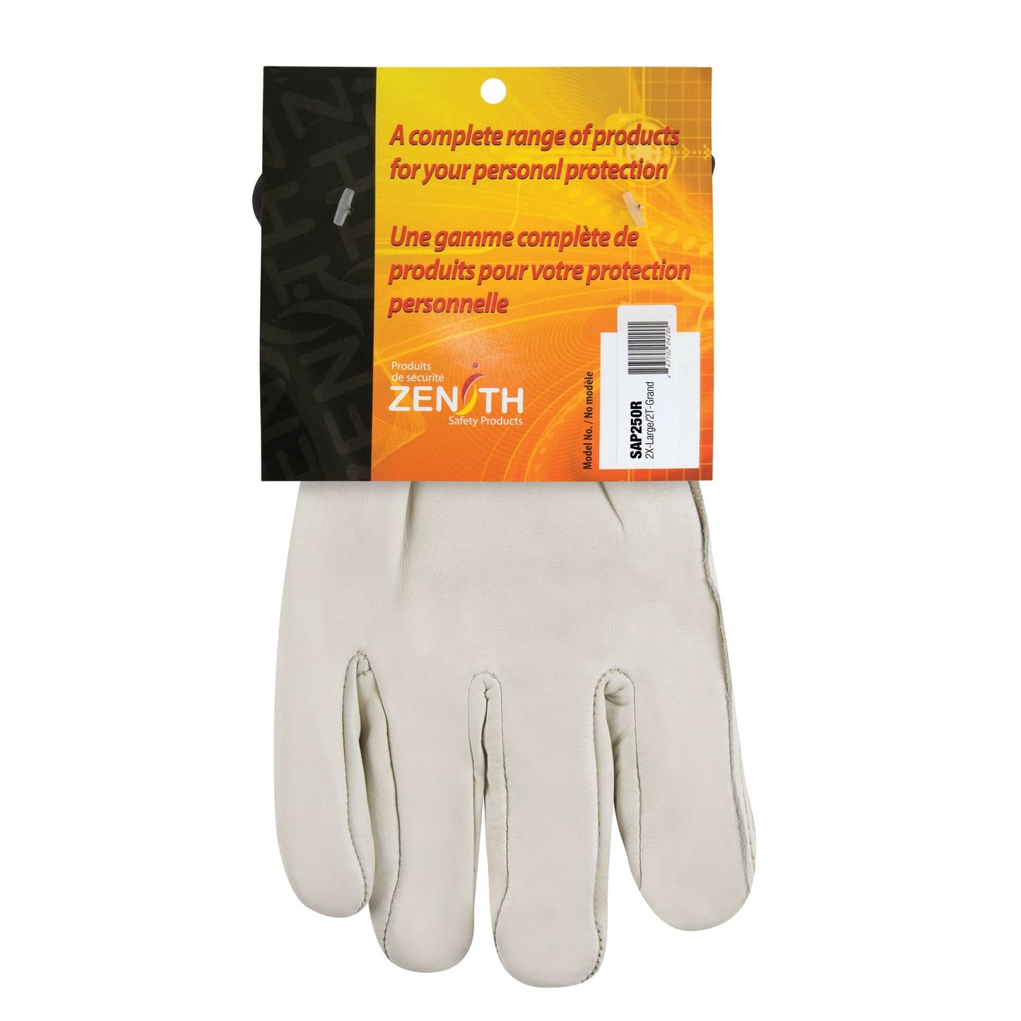 Standard-Duty Winter-Lined Driver's Gloves, 2X-Large, Grain Cowhide Palm, Fleece Inner Lining