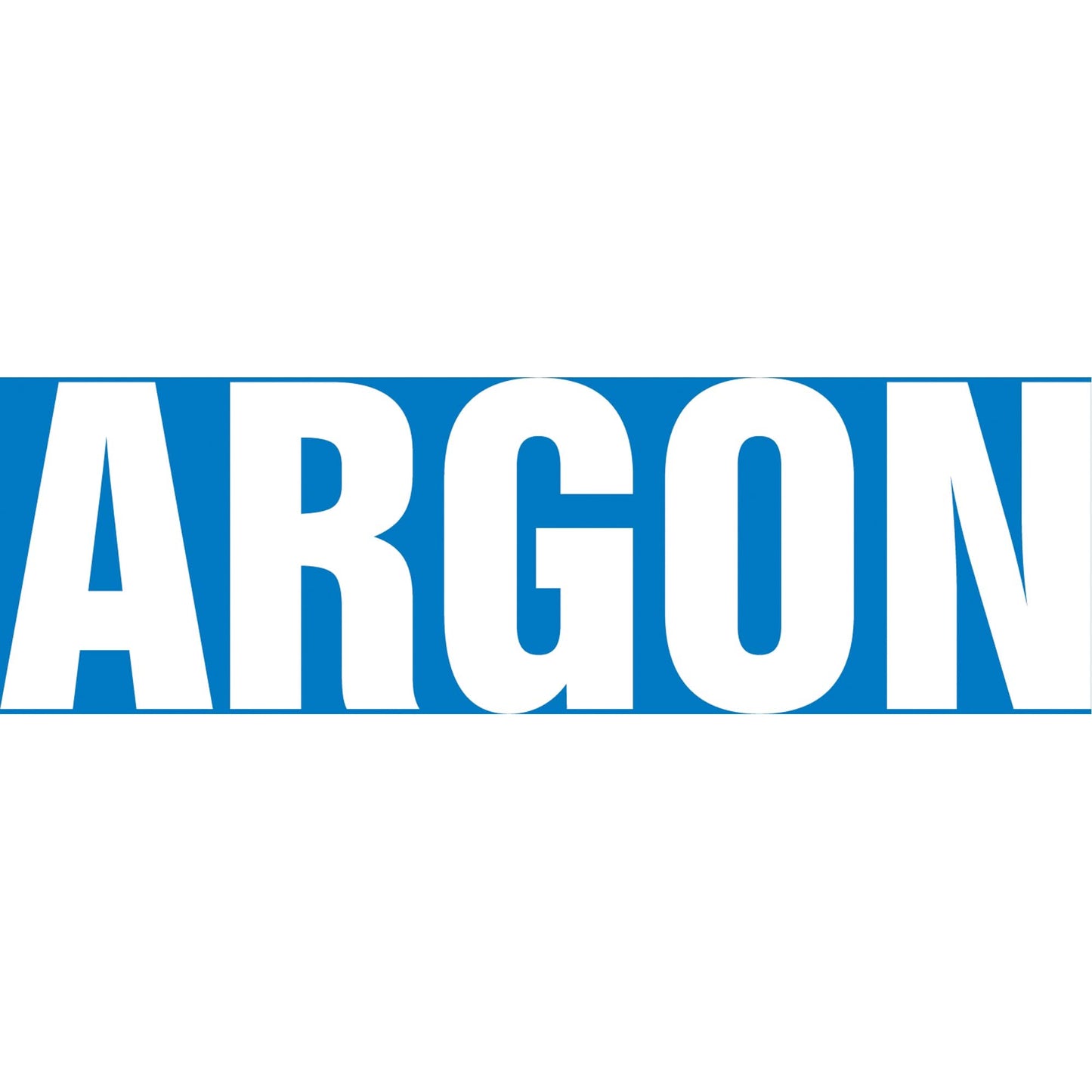 Snap Tite™ "Argon" Pipe Marker, Snap-On, 9" H x 8" W, White on Blue