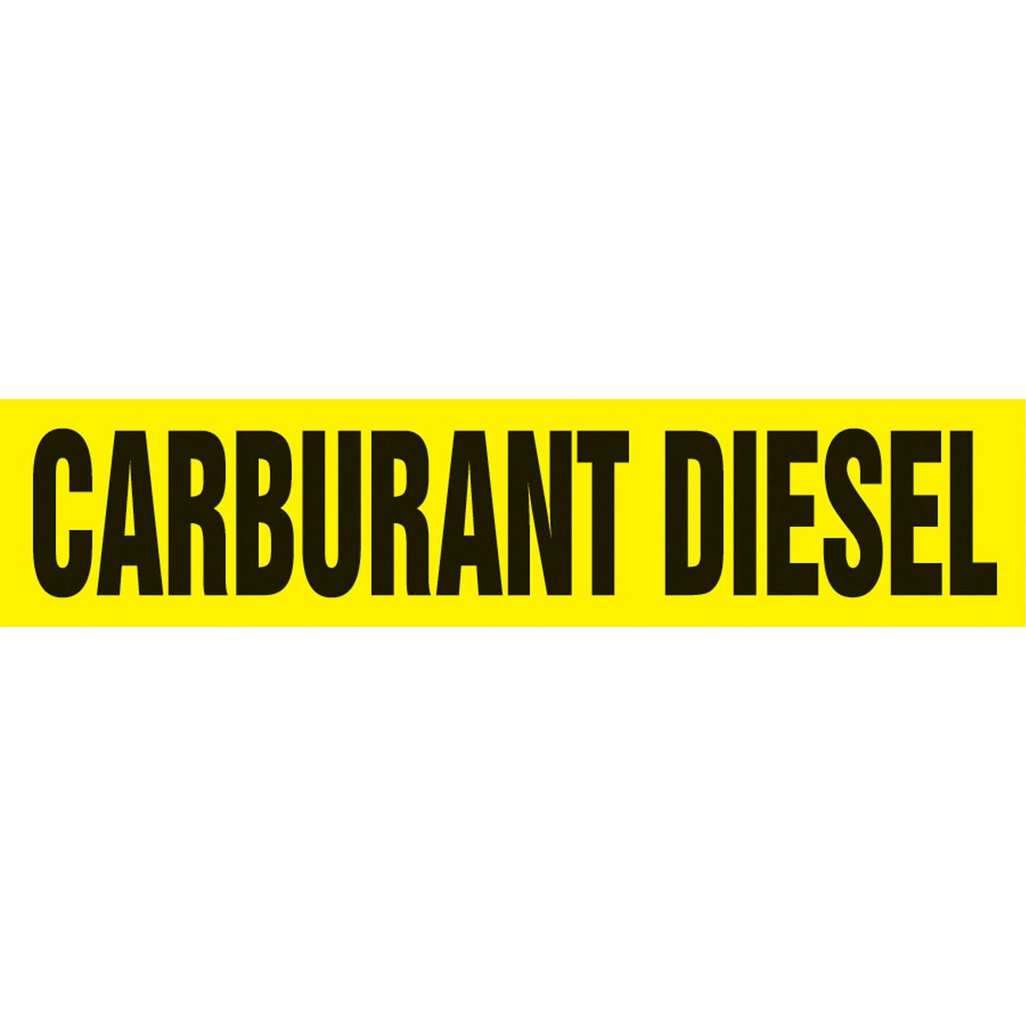 Snap Tite™ "Carburant Diesel" Pipe Marker, Snap-On, 14" H x 12" W, Black on Yellow