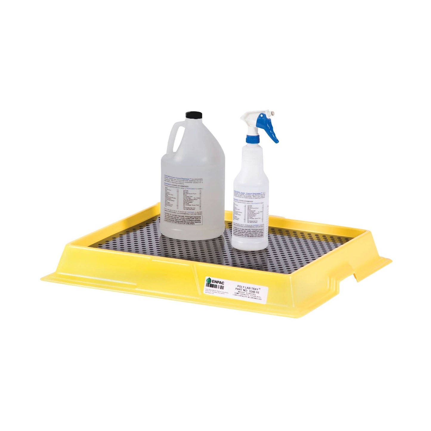 Poly-Labtray™, 25.5" L x 22" W x 3.25" H, 2.5 US gal. Spill Capacity