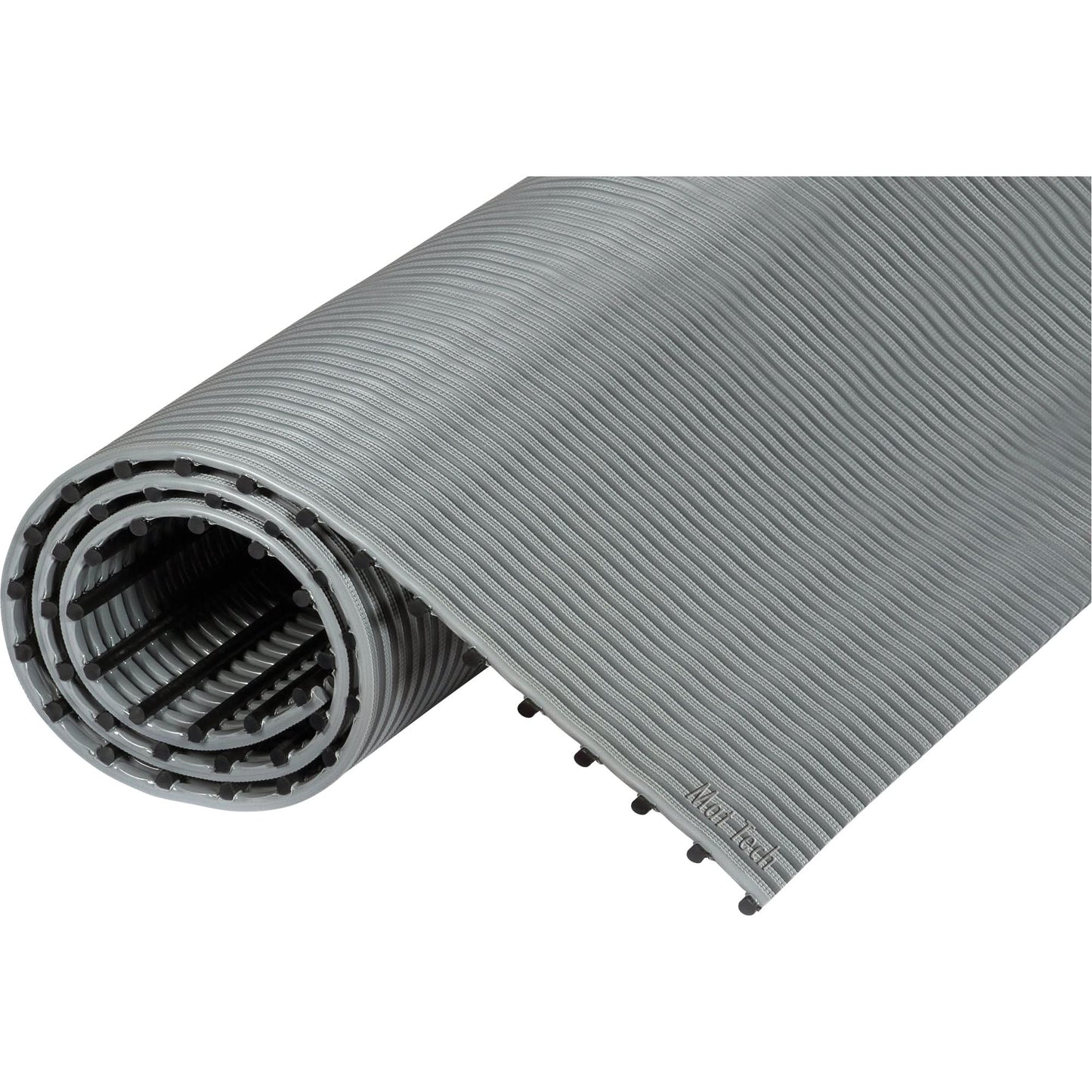 Sheer-Grip™ Mats, Slotted, 2' x 40' x 1/2", Grey, PVC