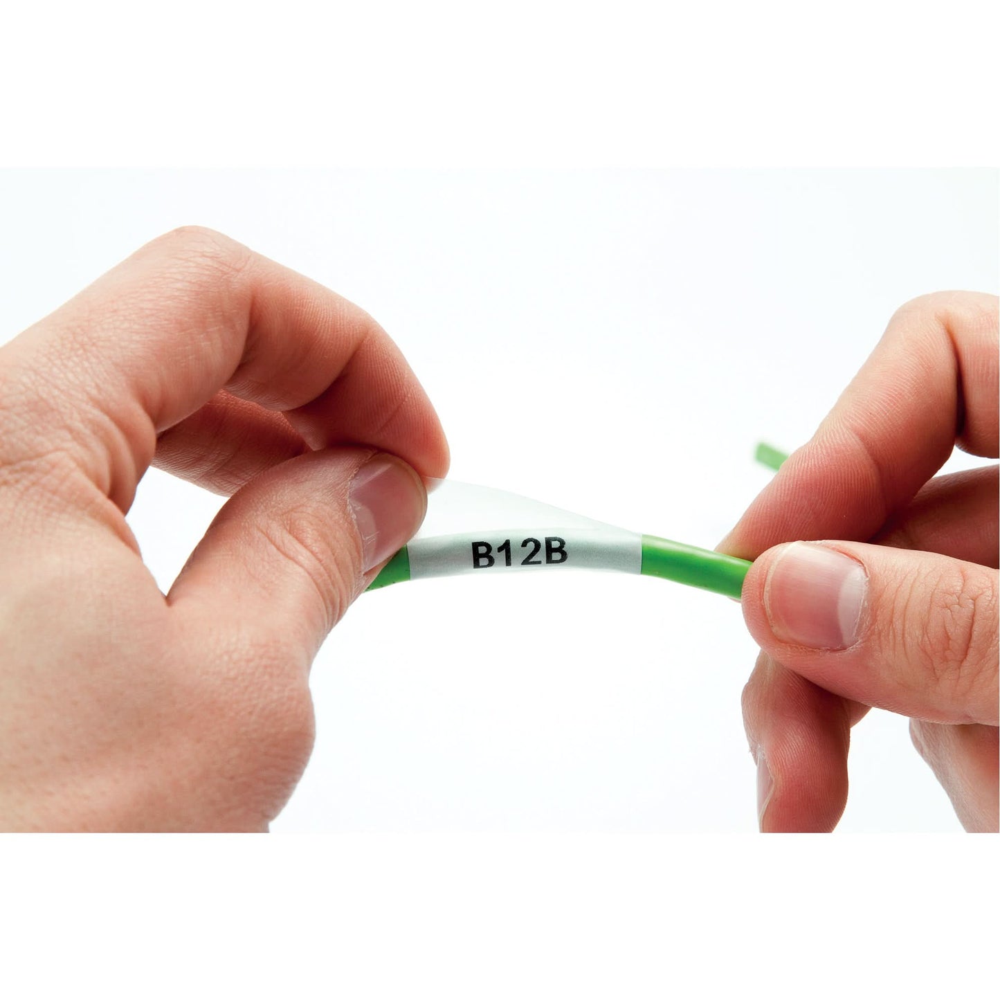 Permasleeve™ Wire Marker Sleeve, Polyolefin, 0.335" L x 84" H, Black/White