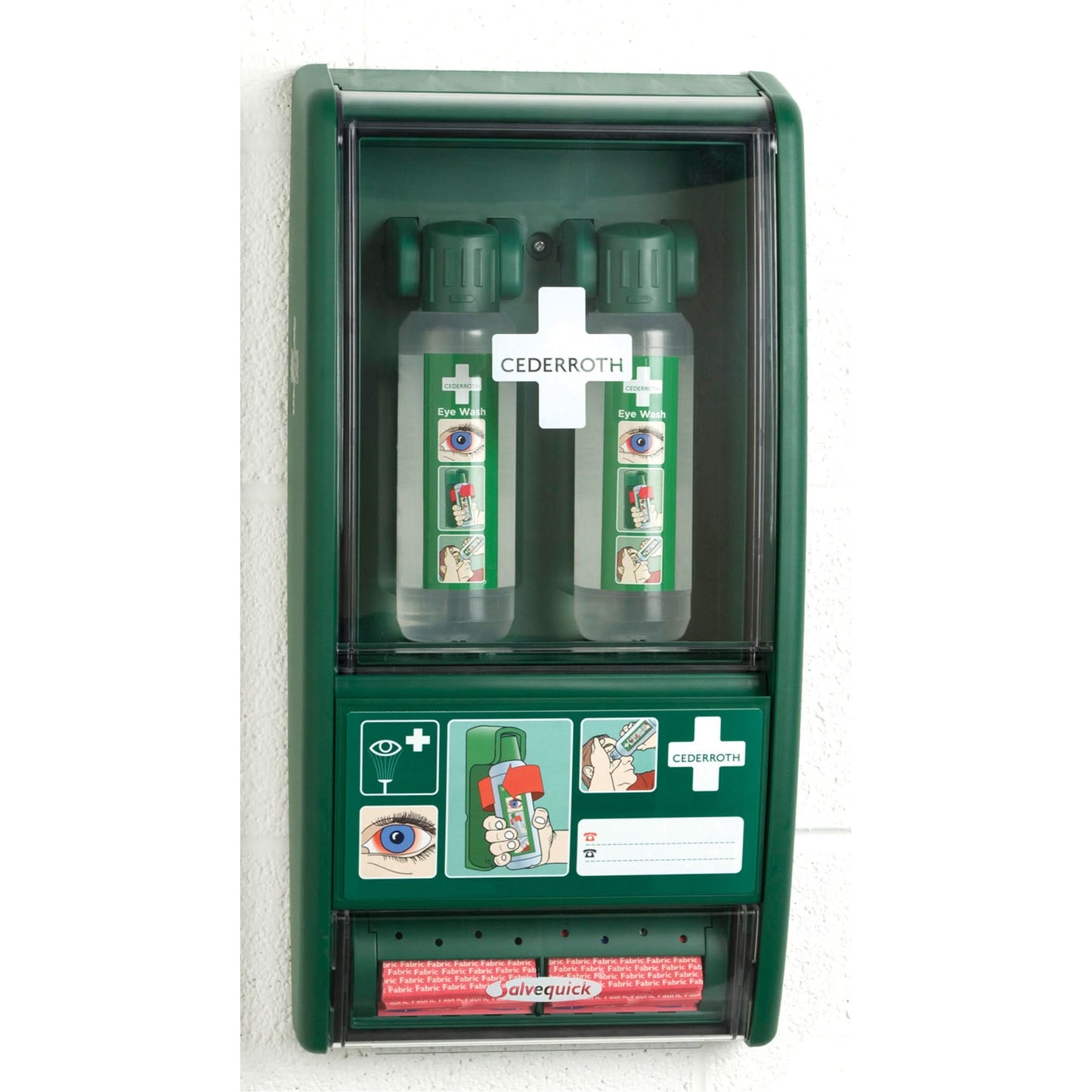Cederroth Eye Wash/Salvequick® First Aid Kit, Class 1 Medical Device, Station