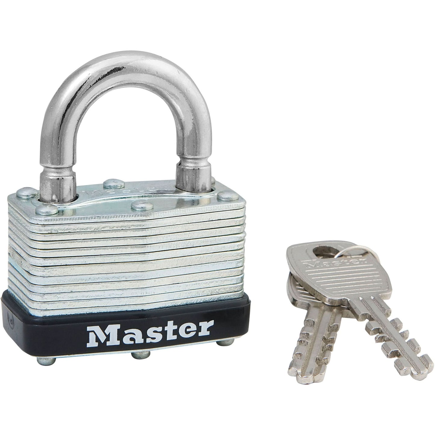 Economy Warded Padlocks, Keyed Alike, Laminated Steel, 1-3/4" Width
