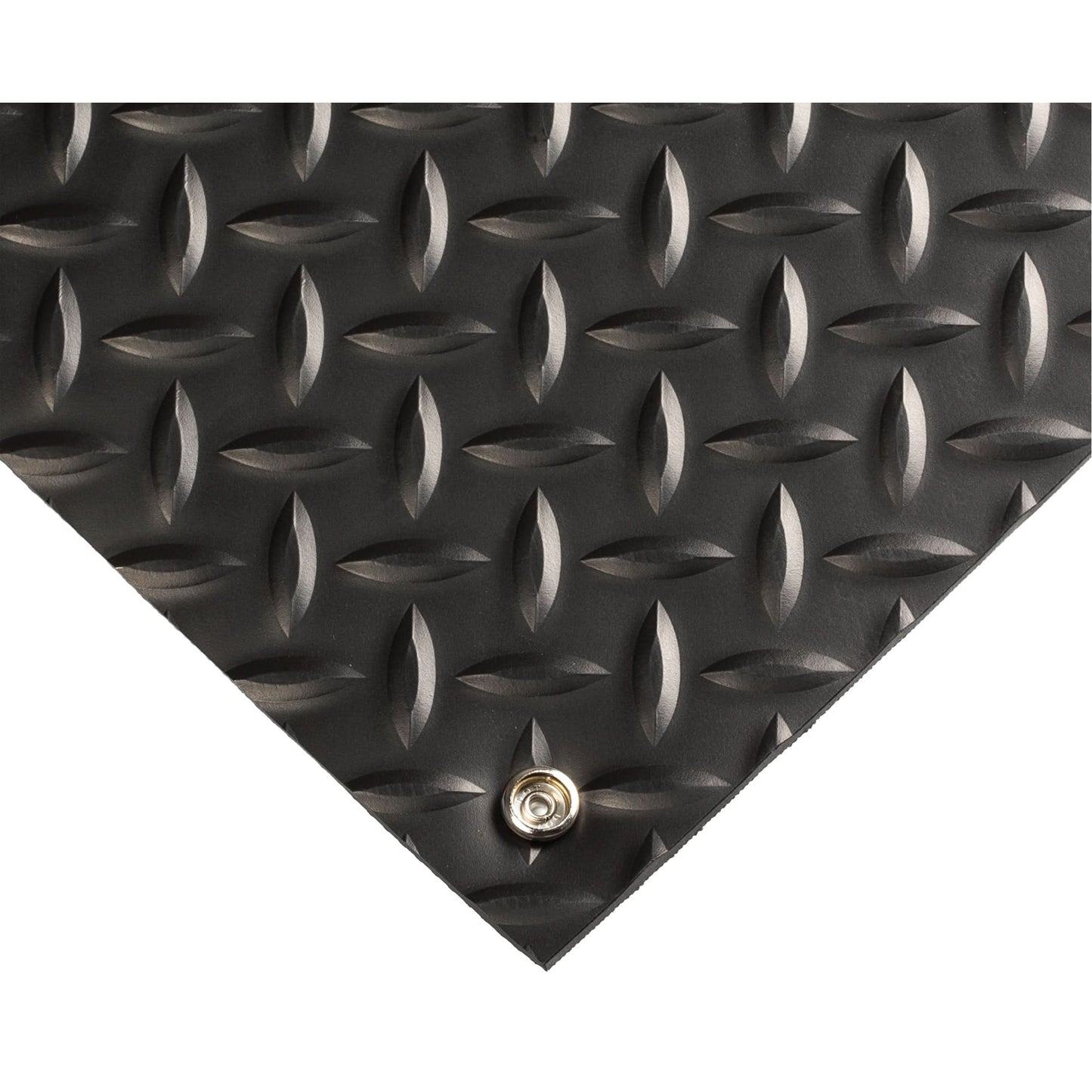 Electrically Conductive Mat No.785, 3' W x 75' L x 5/32" T, PVC, Diamond, Black