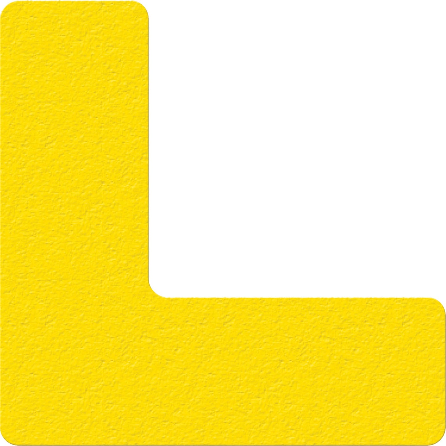 Lean 5S Manufacturing Markers, L, 6" L x 6" W, Yellow, Vinyl