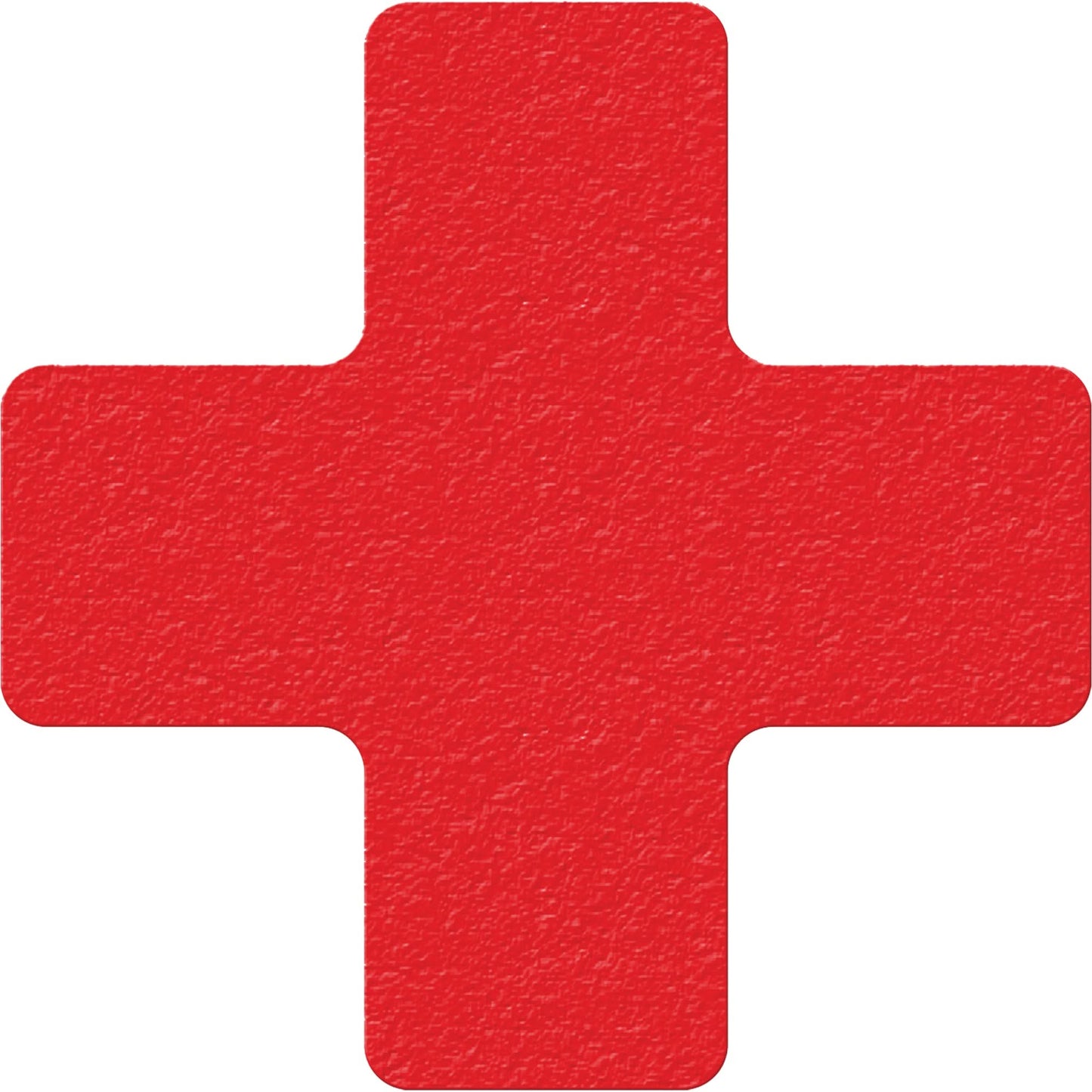 Lean 5S Manufacturing Markers, Cross, 6" L x 6" W, Red, Vinyl