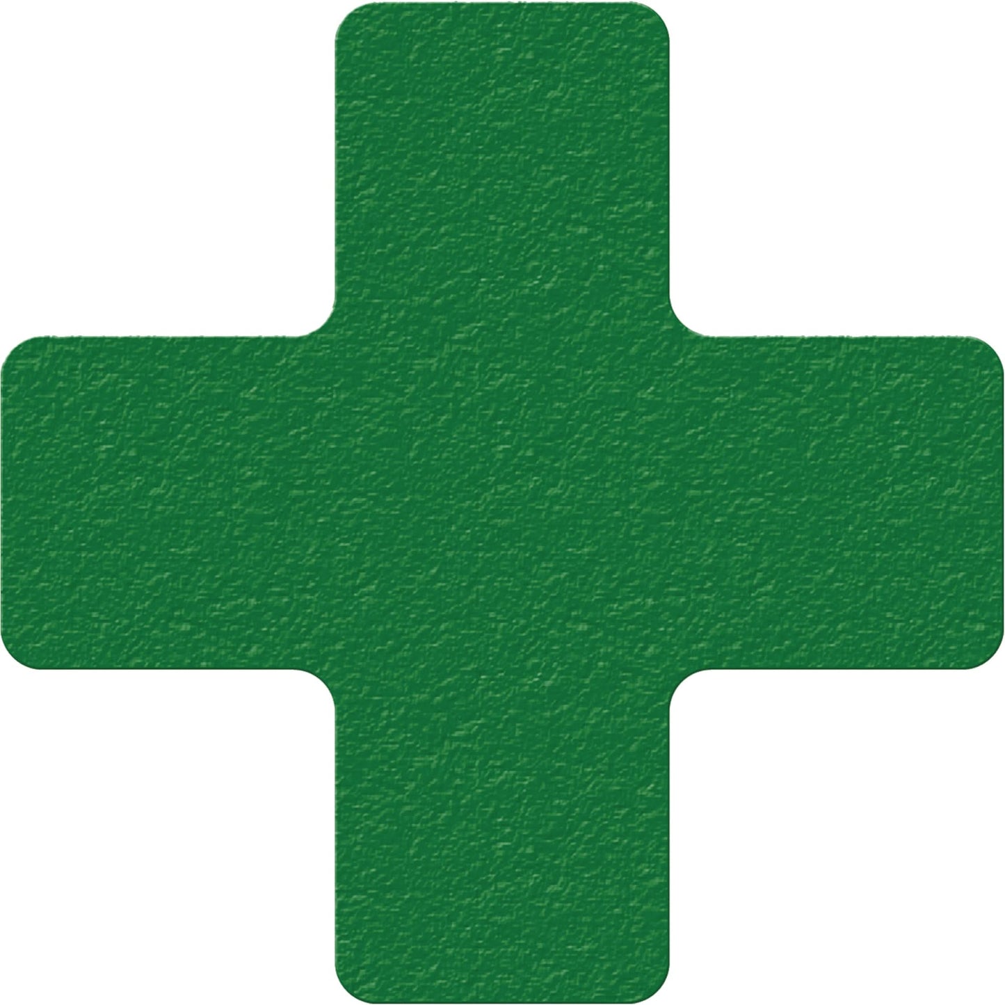 Lean 5S Manufacturing Markers, Cross, 6" L x 6" W, Green, Vinyl