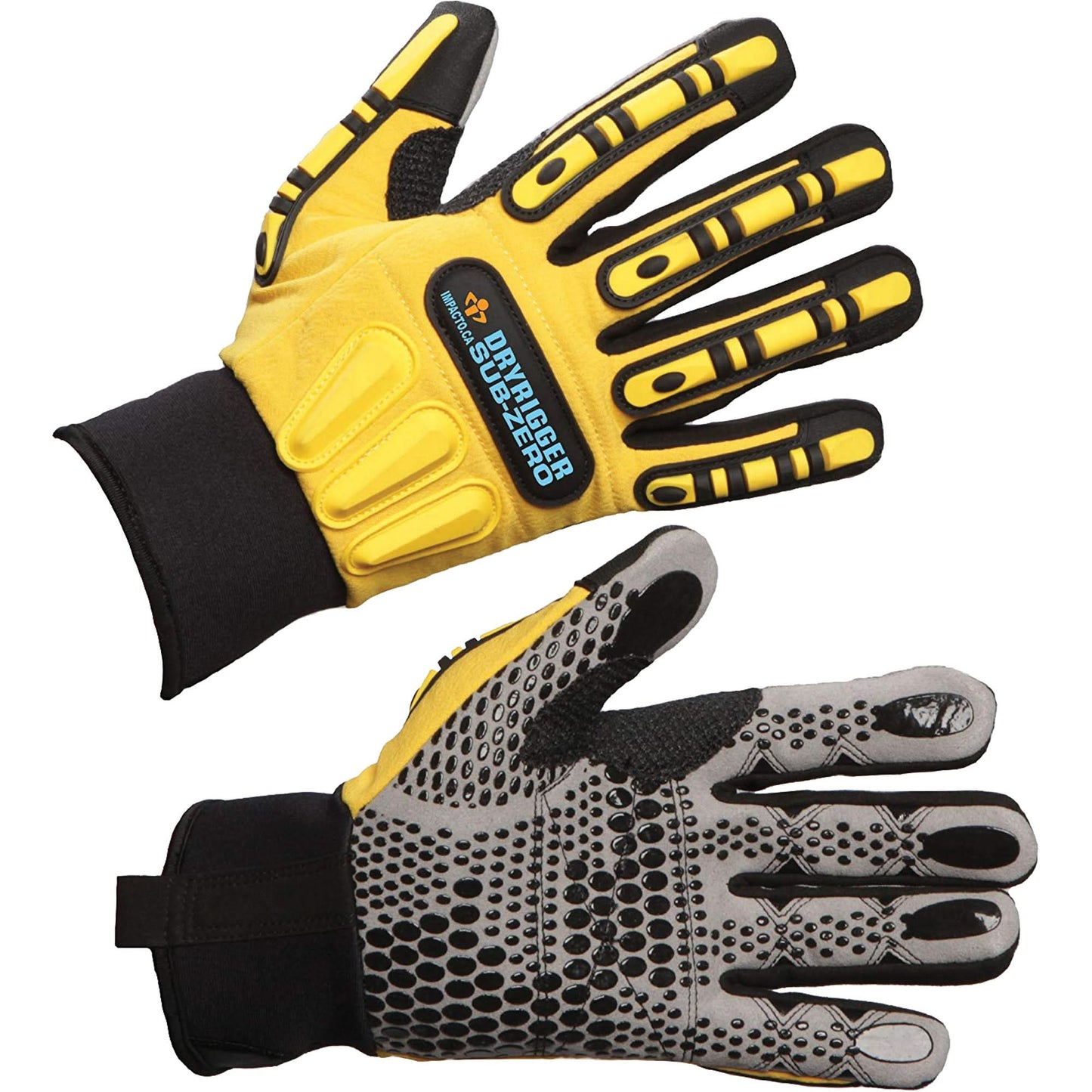 Dryrigger Sub Zero Gloves, X-Large, Suede Palm, Elastic Cuff